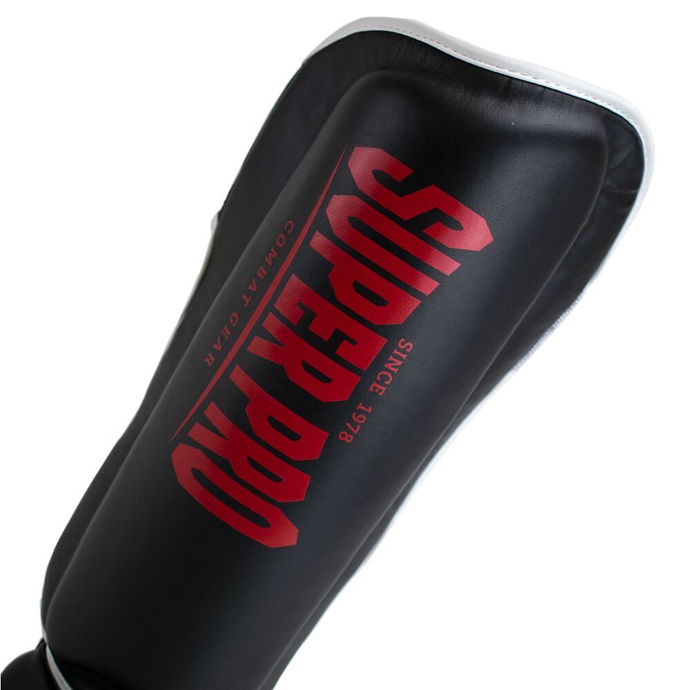 Super Pro Schienbeinschutz Schienbeinschoner Protector, Vorgeformte langlebige Polsterung für bestmöglichen Schutz