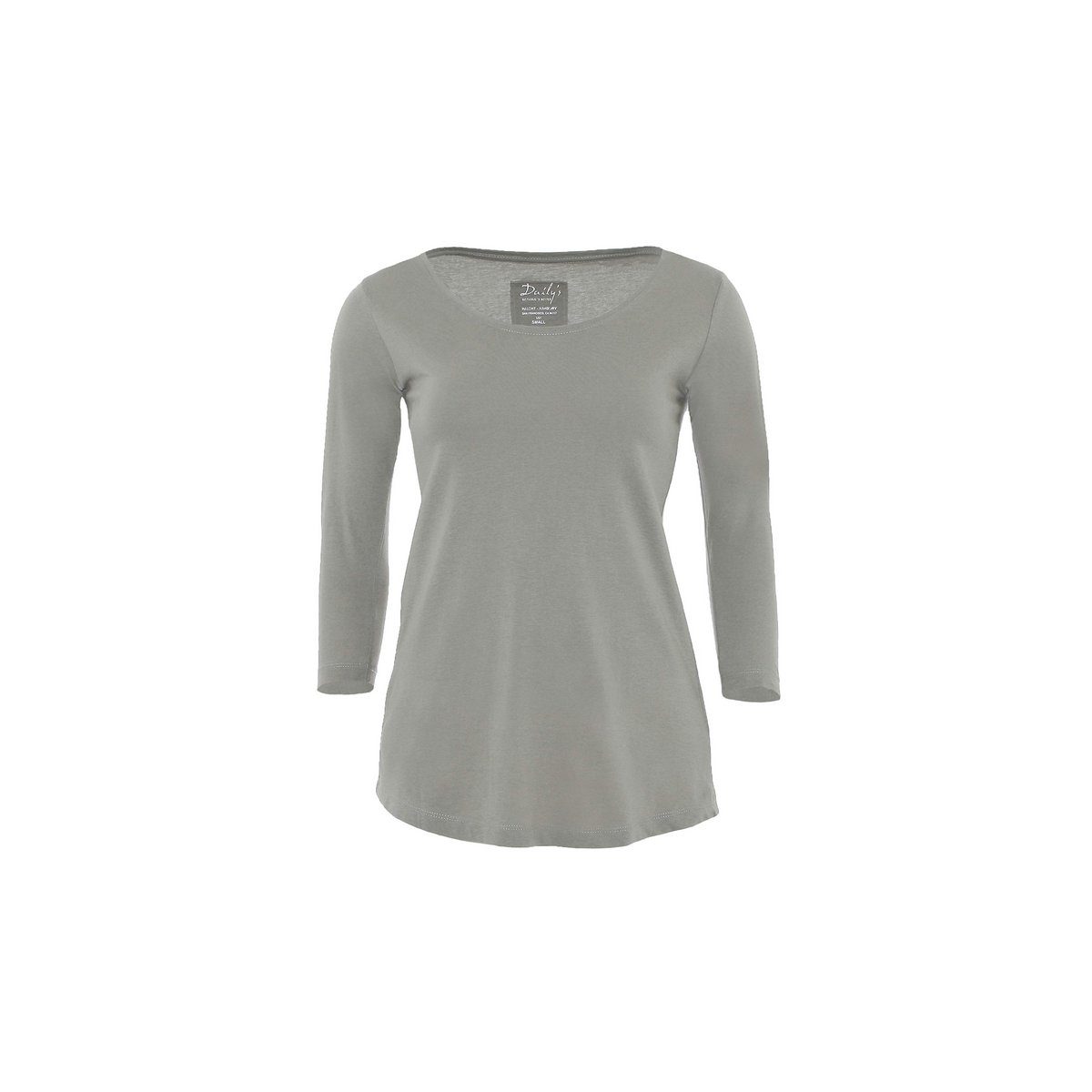 DAILY´S 3/4-Arm-Shirt grau regular (1-tlg) Loft