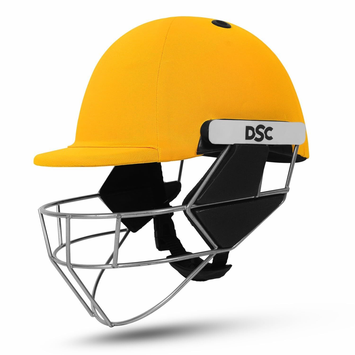 DSC Allroundhelm Cricket-Helm Für Männer & Jungen (Inhalt des Pakets: 1 Cricket-Helm + 1 Innenschaum-Set + 1 Helmbezug, kopfschutz, gesichtsschutz, batting helm, Wk helm), Festes Federstahlgitter, Verstellbarer Rückenstützriemen