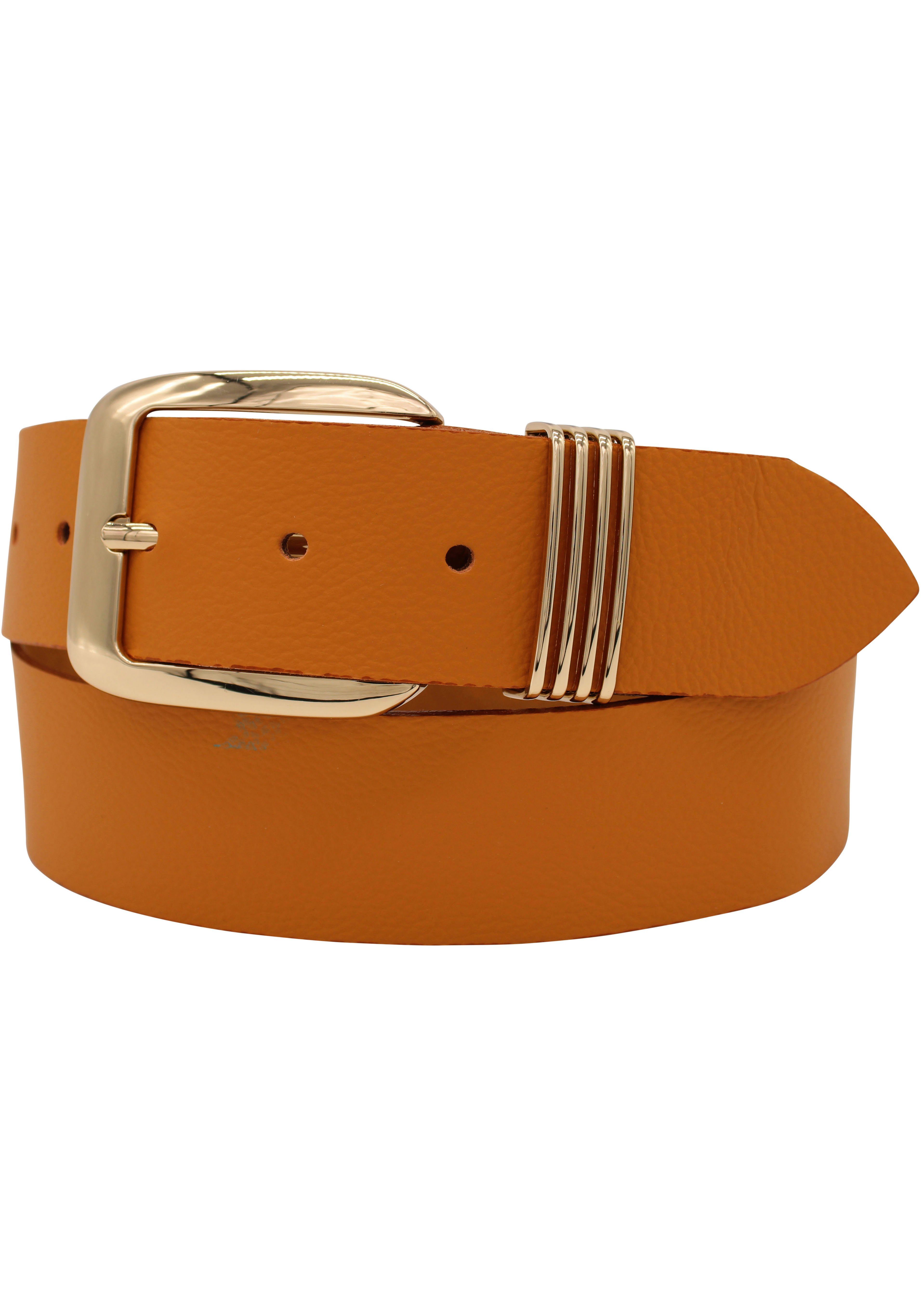 AnnaMatoni orange mit Gürtelschlaufe Ledergürtel eleganter