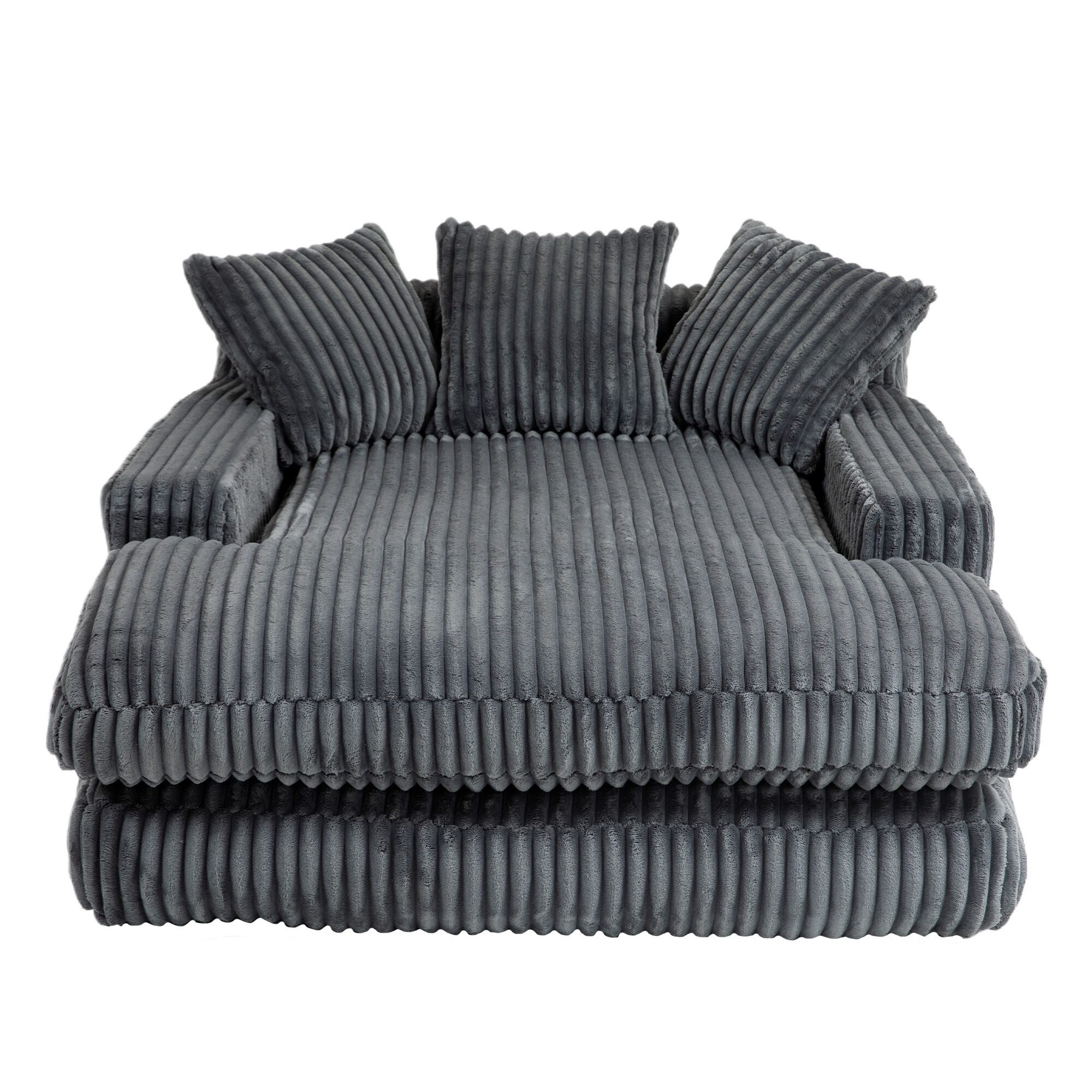 LVHOM Polsterliege 155x125x63cm Schlafsofa mit 3 günstig online kaufen