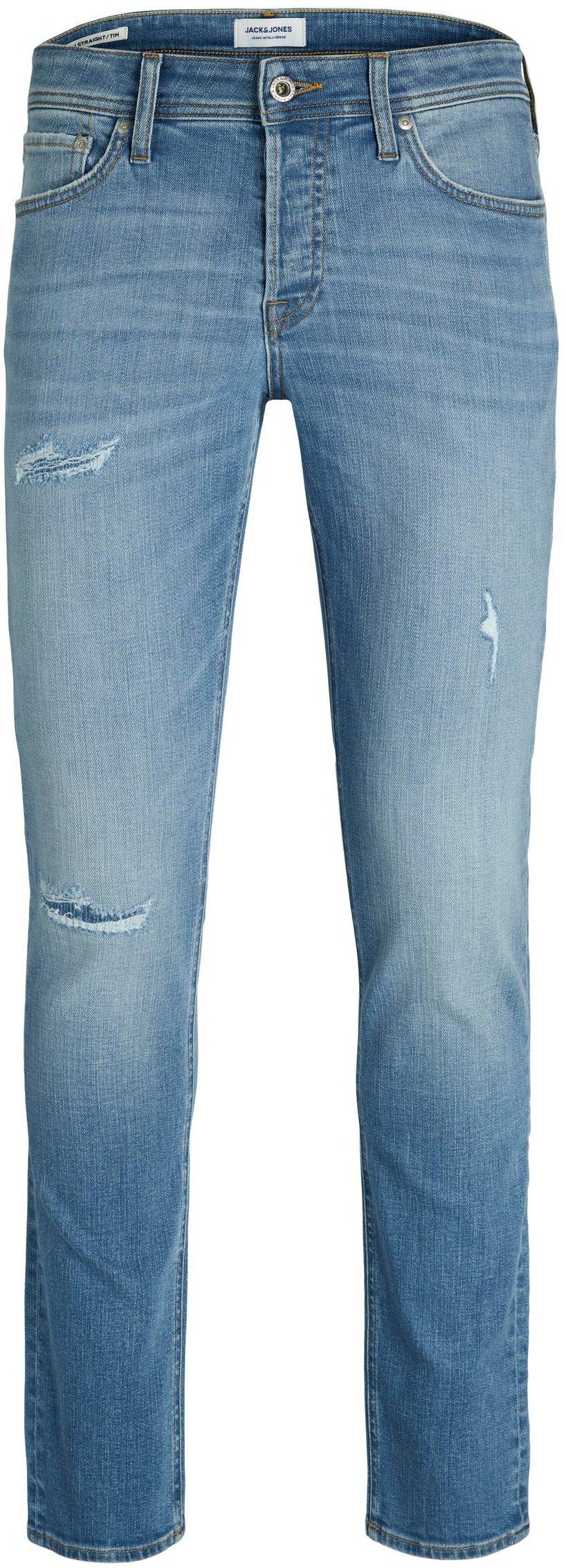 JJORIGINAL AGI lt.blue denim 116 Jack Jones & JJ JJITIM Slim-fit-Jeans