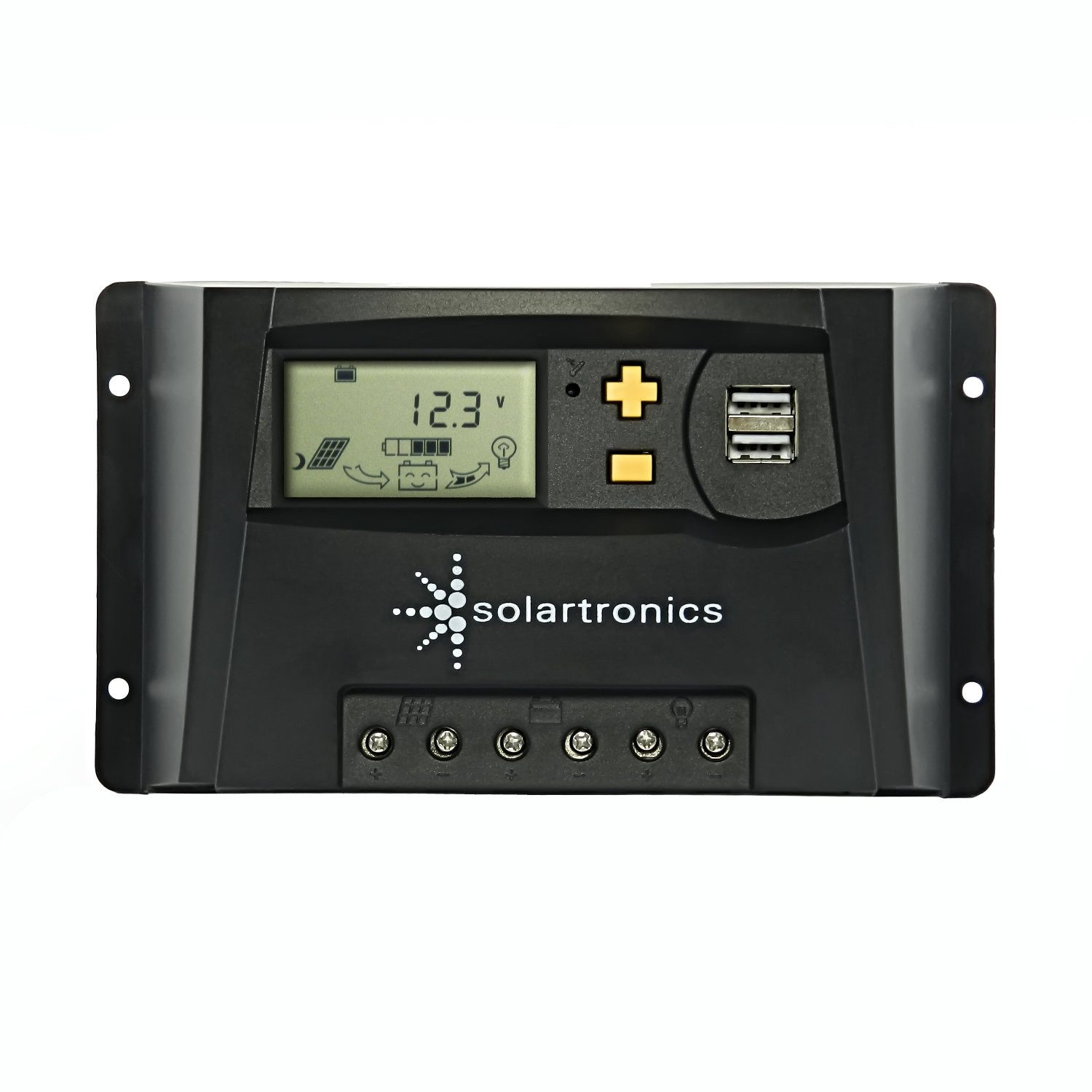 solartronics Solarladeregler 10A - 50A Laderegler Solar 12V 24V, PWM Solarladeregler, LCD Anzeige