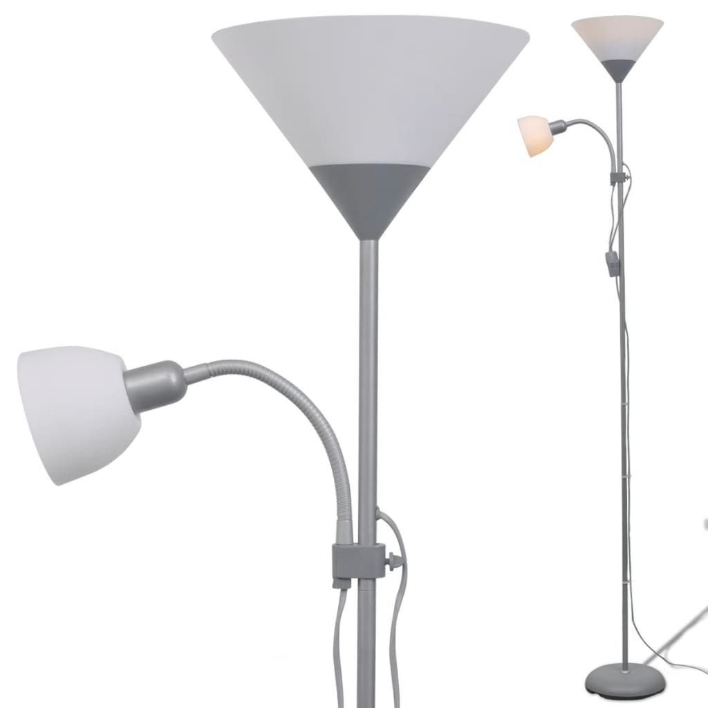 vidaXL Deckenleuchte Stehlampe Grau günstig online kaufen