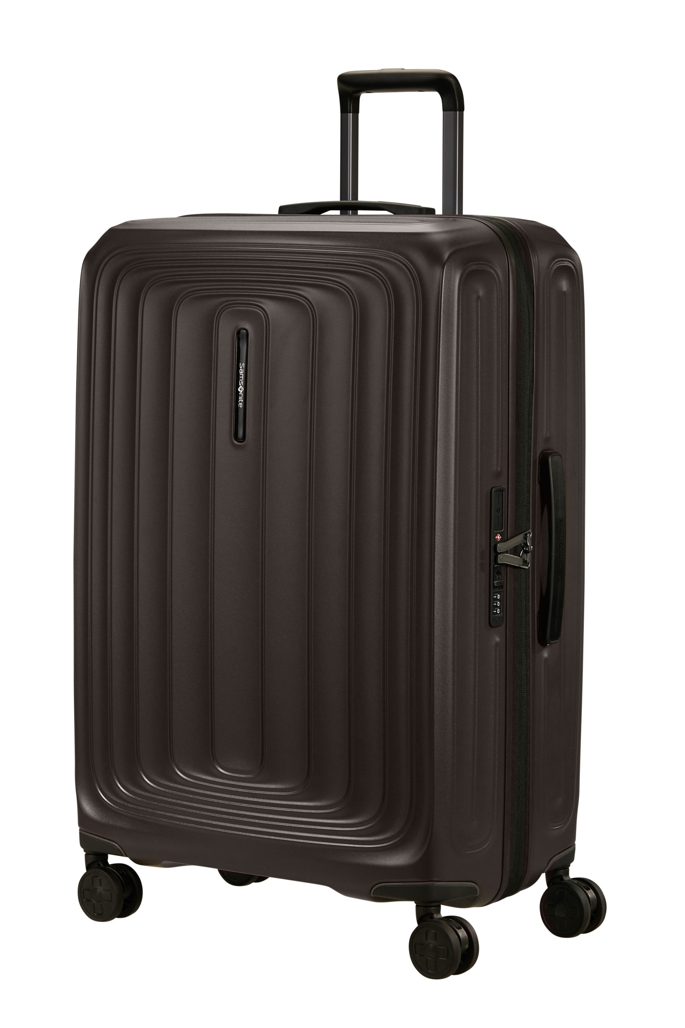 Samsonite Hartschalen-Trolley 2WANDER, 4 Rollen, aus robustem Polycarbonat, mit Adressetikett und Dehnfalte