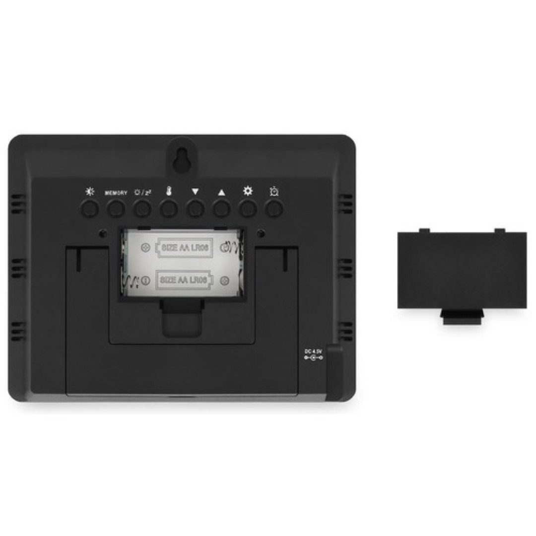 IZOXIS Drahtlose Hygrometer-Wetterstation mit LCD-Display und Außensensor Funkwetterstation (LCD-Display, drahtloser Sensor, Temperatur- und Feuchtigkeitsmessung)