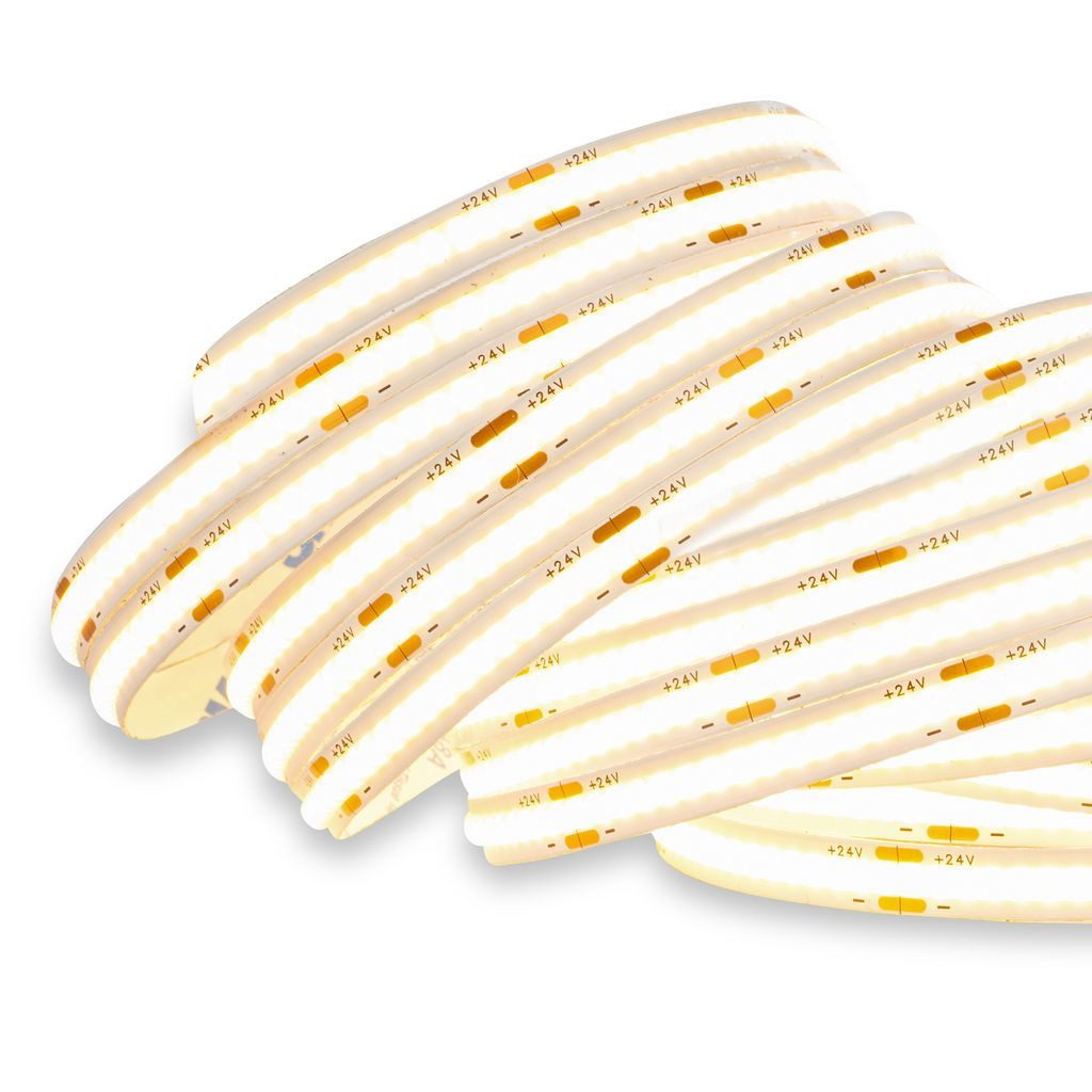 Briloner Leuchten LED-Streifen COB LED Strip Dimmbar Fernbedienung Selbstklebend Kürzbar, 1-flammig, 5 m, Wohnzimmer, Schlafzimmer, Flur