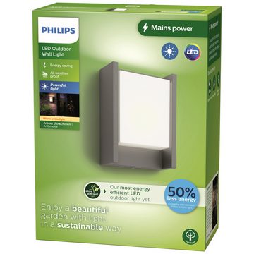 Philips Außen-Wandleuchte Philips Arbour 8720169278042 LED-Außenwandleuchte LED 3.8 W Anthrazi