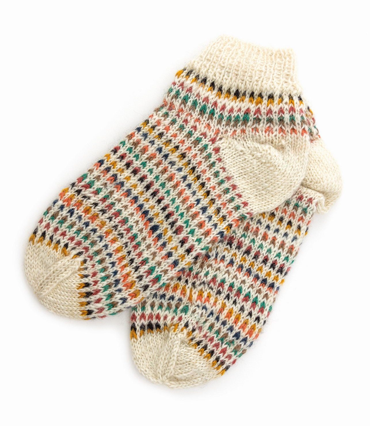 El Puente Socken Kurze Socken, Größe 42 - 44, Handmade Fair Trade