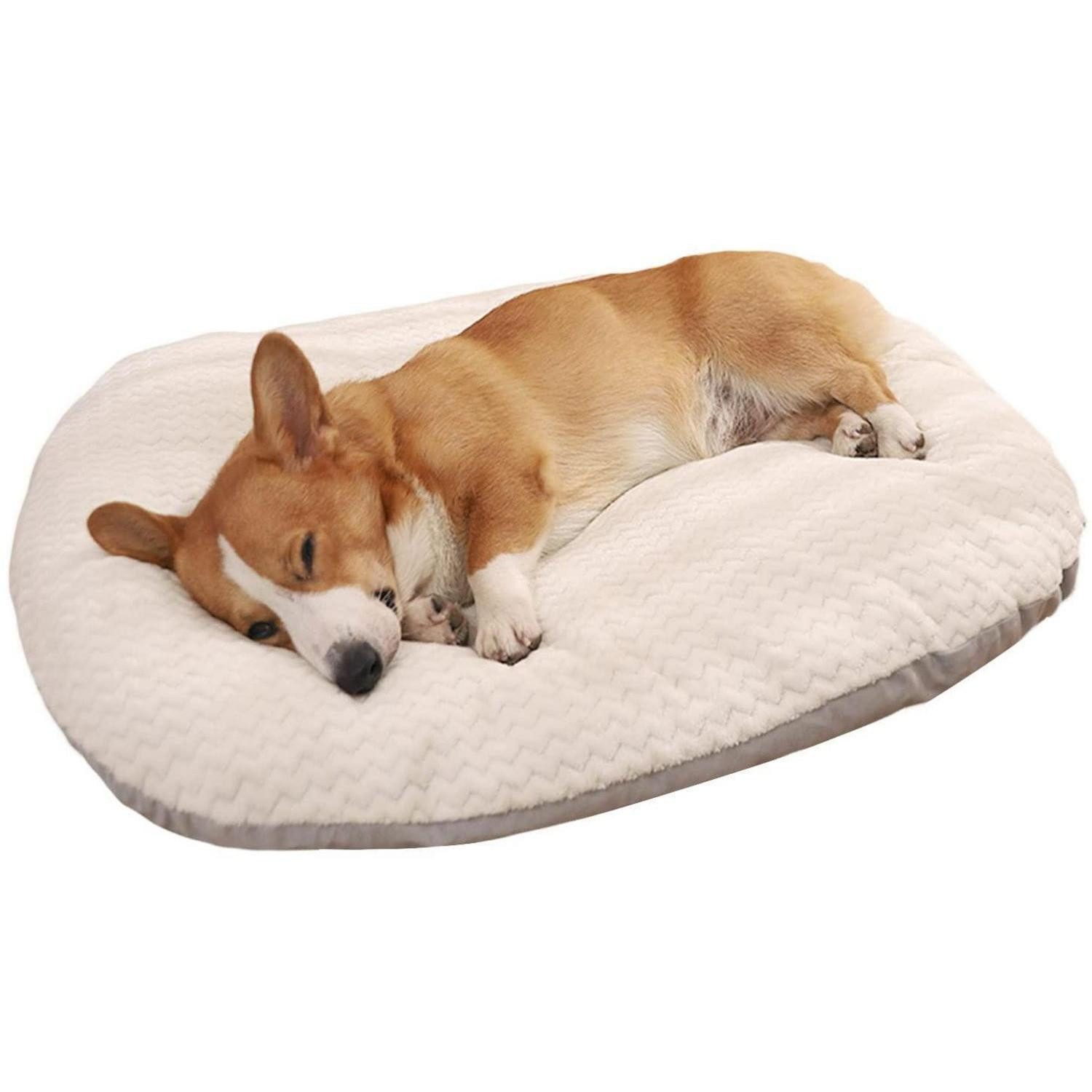 LuxusKollektion Tierkissen Hundebett Oval XL weich warm waschbar