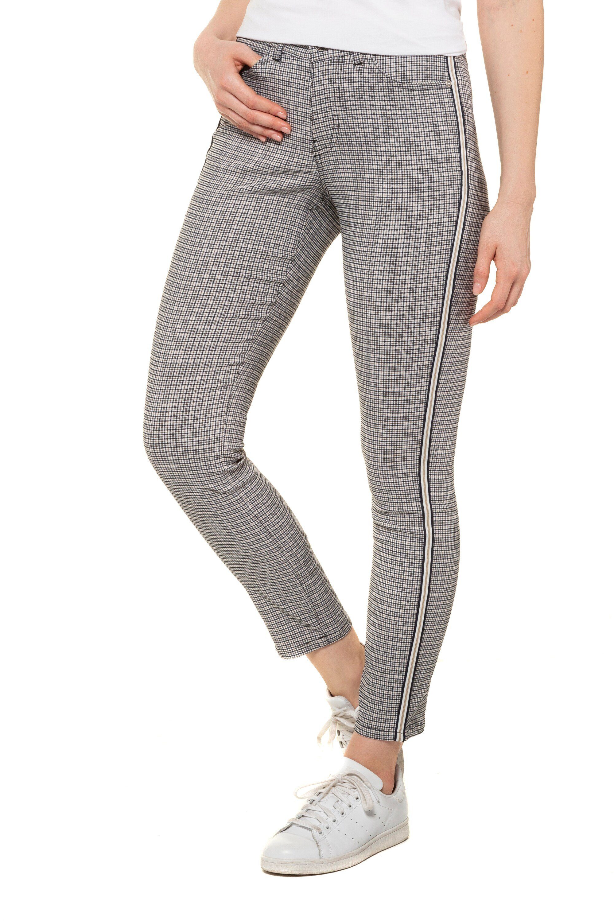 Gina Laura 7/8-Hose »Karohose Julia schmaler bequemer 5-Pocket-Schnitt ...