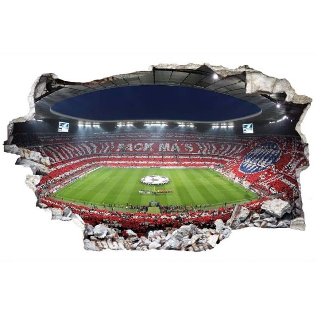 FC Bayern München 3D-Wandtattoo FC Bayern München Wandsticker Fußball Stadi günstig online kaufen