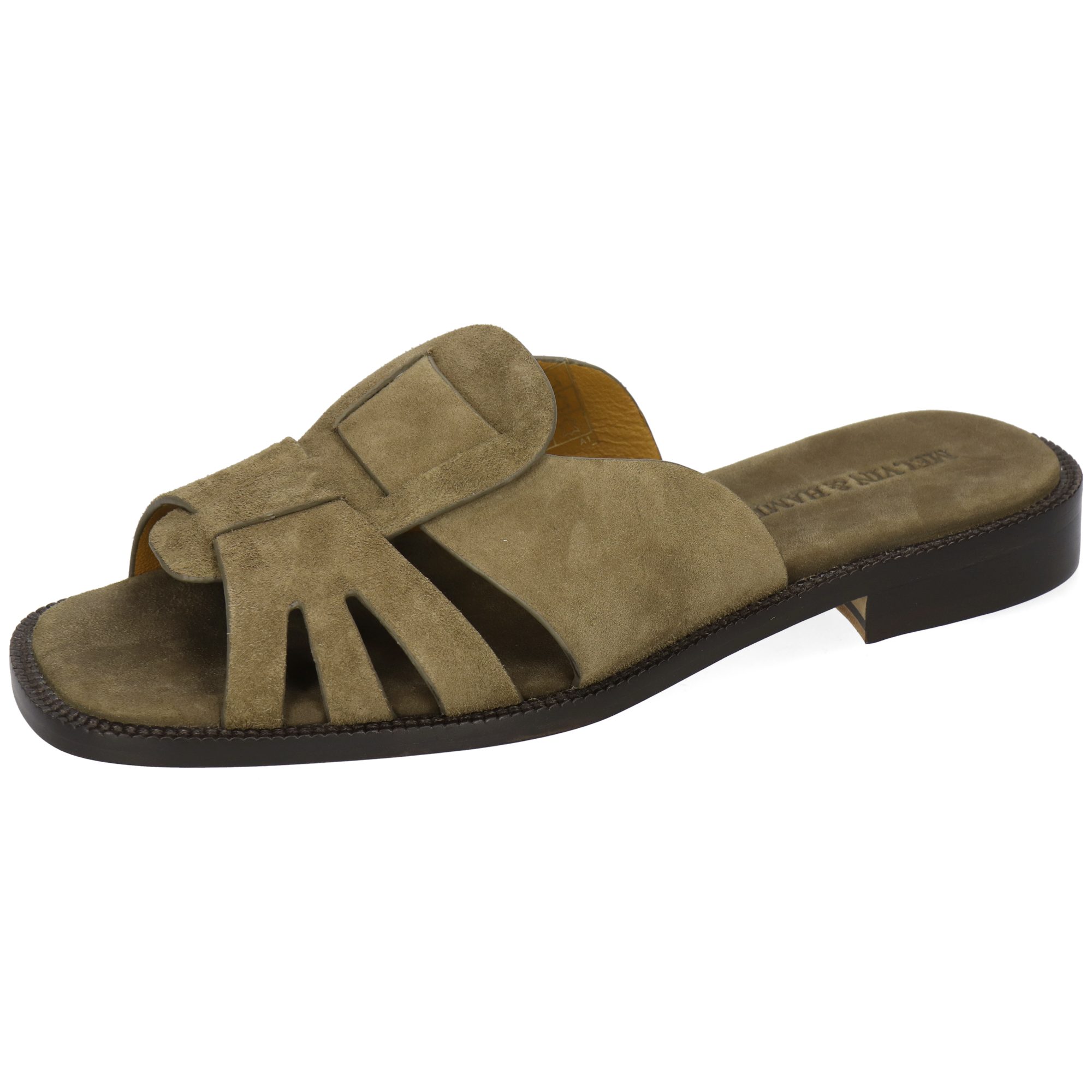 Melvin & Hamilton Everly 4 Leder-Pantoletten für Damen Pantolette Flache Absätze, Echtes Leder