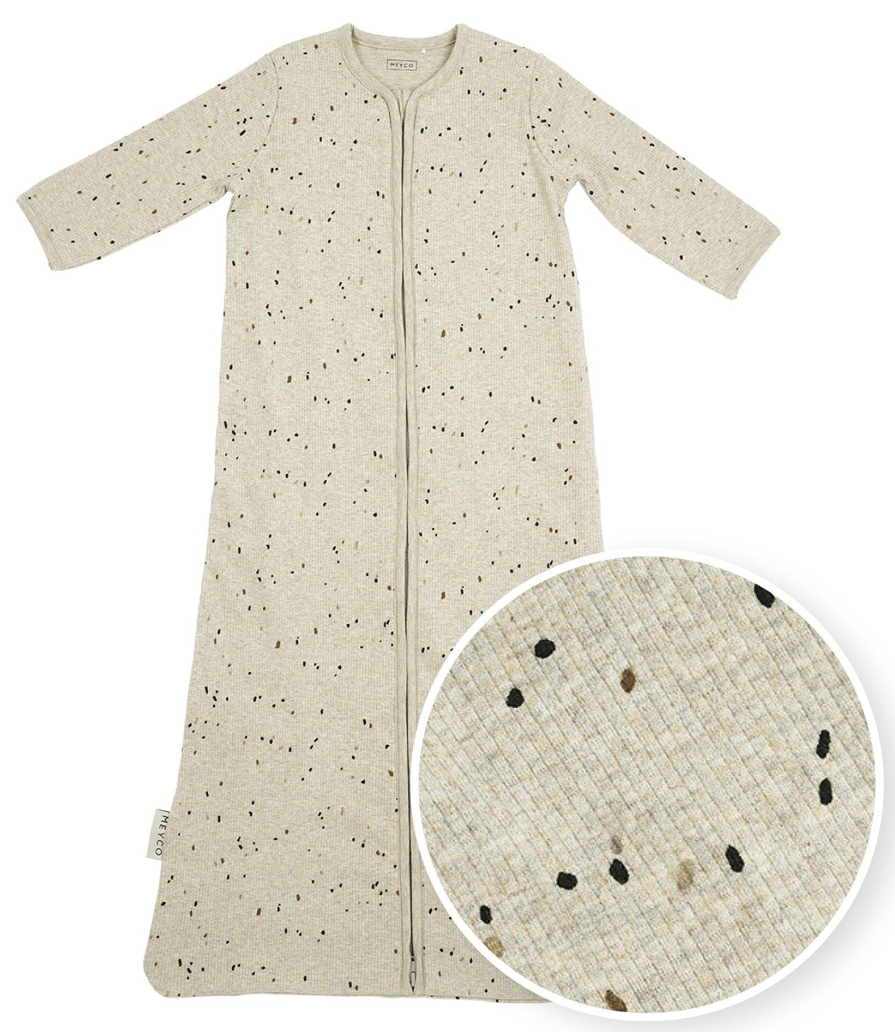 Babyschlafsack Rib Mini Spot Sand Melange