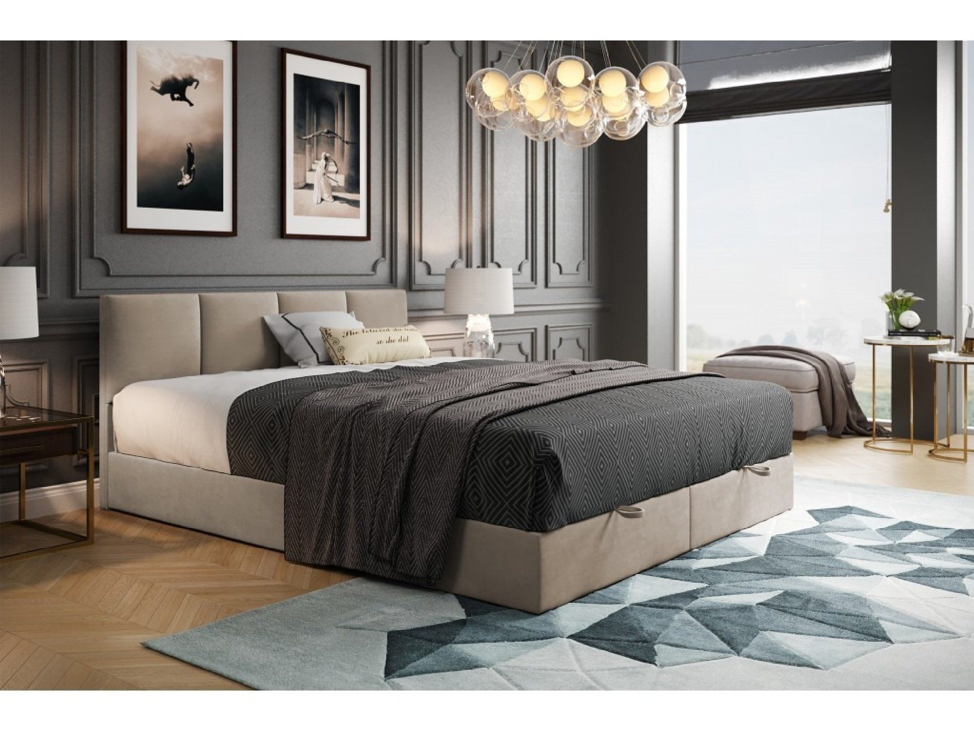 TRADA Boxspringbett ROYAL mit Bettkasten und Topper - Bett mit Bonellmatrat günstig online kaufen