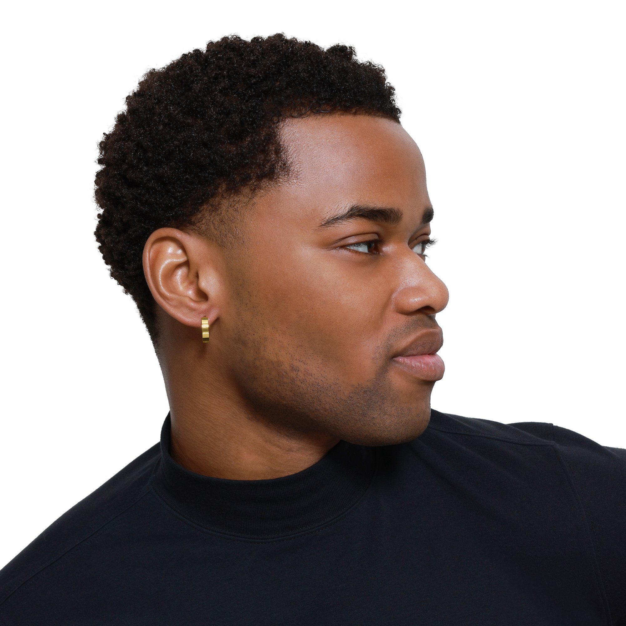 Heideman Paar Ohrstecker Marlon goldfarben (Ohrringe, inkl. Geschenkverpackung), Creolen Herren