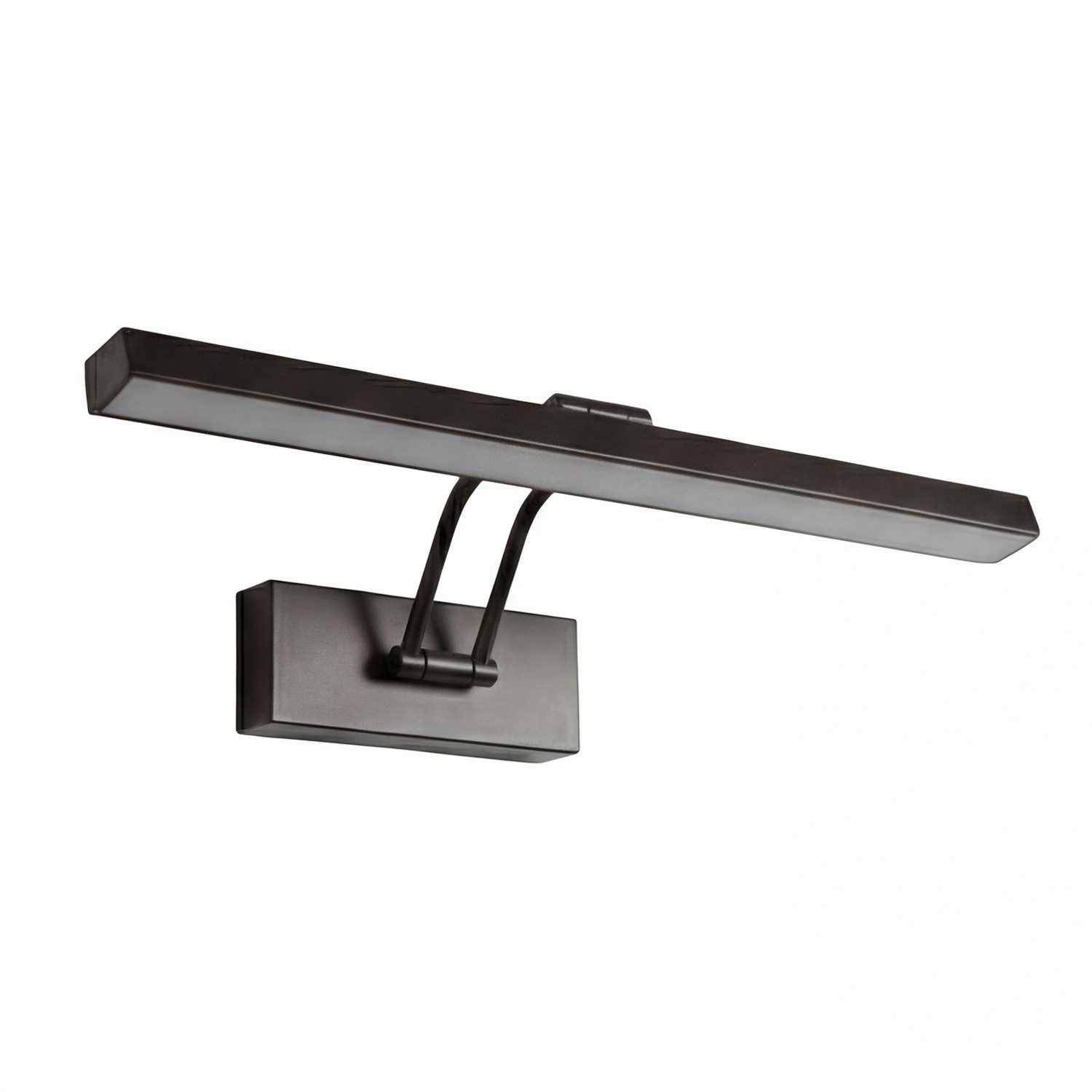 Licht-Erlebnisse Bilderleuchte DAMIAN, LED, Warmweiß, Schwarz Aluminium schwenkbar 3000 K 40,5 cm Bilderleuchte Flur