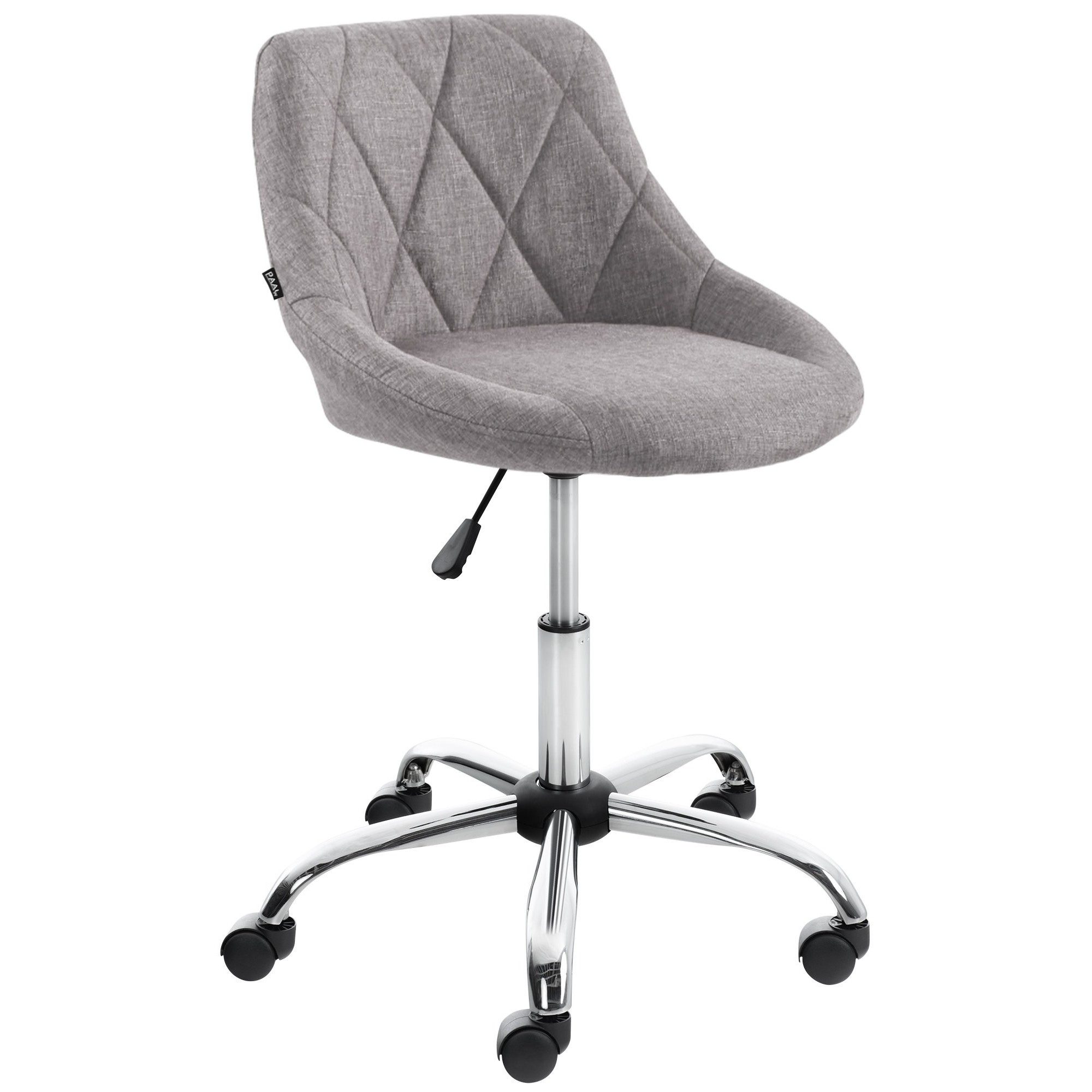 CLP Arbeitshocker Rollhocker Drehhocker Praxishocker (Spar-Set, 1 St., 47 x 49 x 82 cm drehbar), höhenverstellbar, 360° drehbar, 5 Rollen, gepolstert