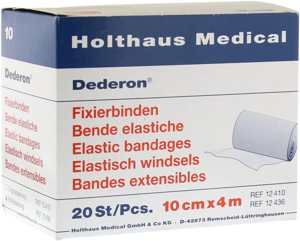 Holthaus Medical Binden FIXIERBINDE Dederon 10 cm x 4 m 20 St, 1-St.