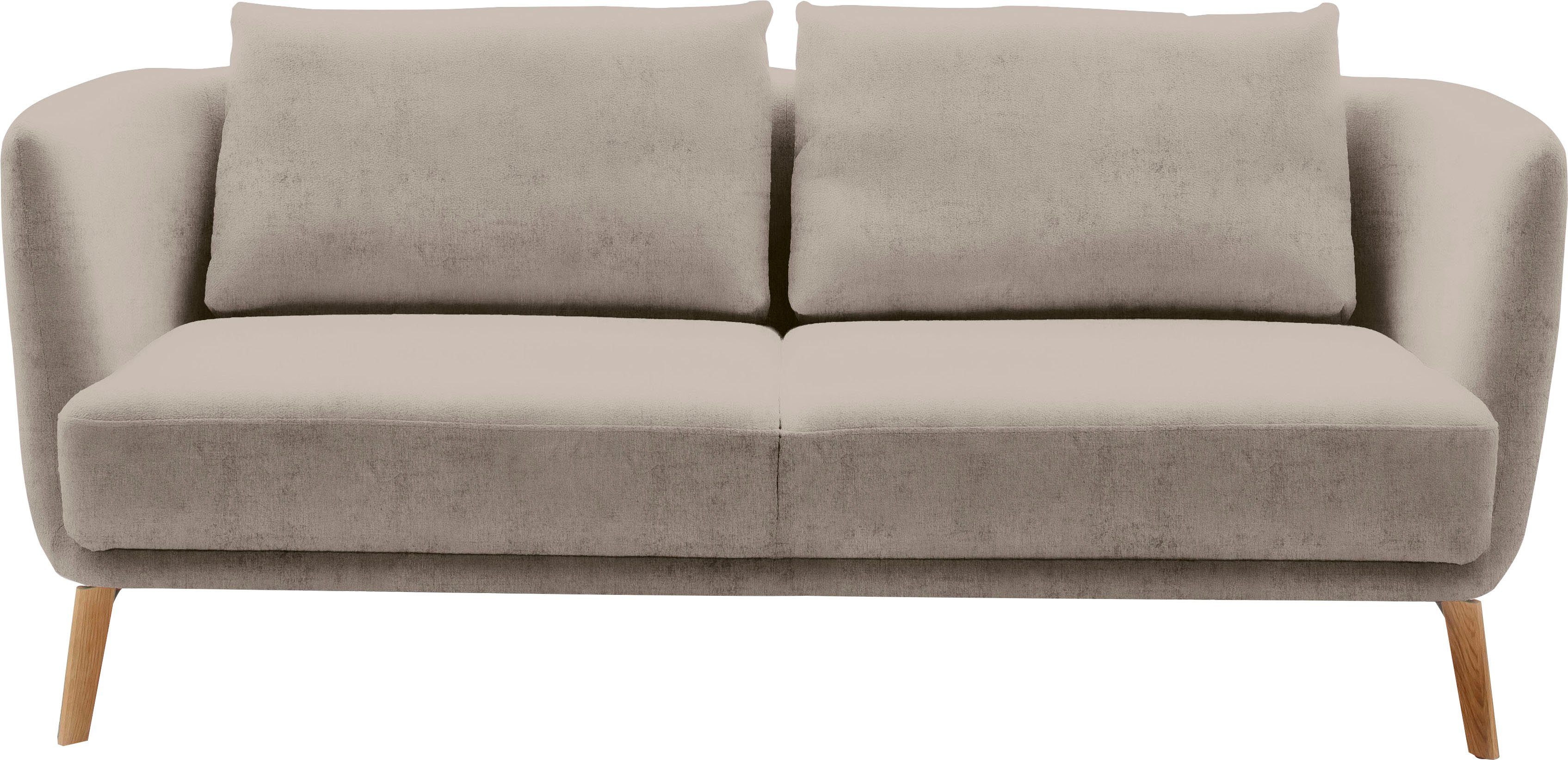 SCHÖNER WOHNEN-Kollektion 2,5-Sitzer Pearl - 5 Jahre Hersteller-Garantie, auch in Bouclé, Maße (B/H/T): 190/71/91 cm, Füße Massivholz