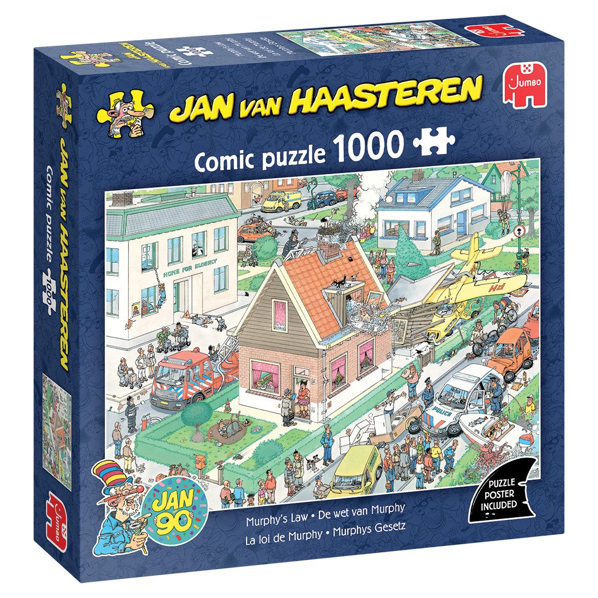 Jumbo Spiele Puzzle Jan van Haasteren - Murphys Gesetz (1000 Teile Puzzle), 1000 Puzzleteile