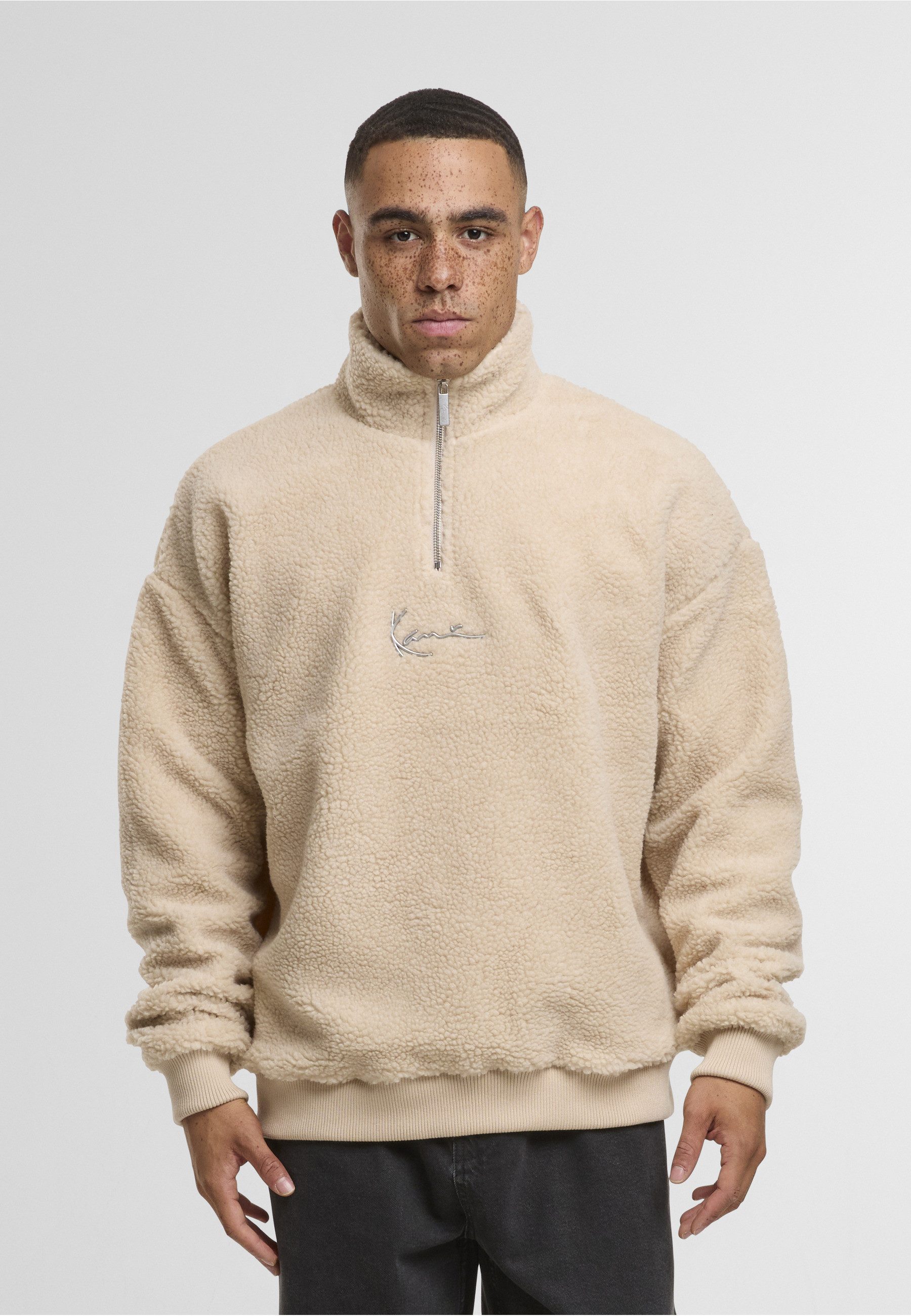 Karl Kani Fleecejacke Karl Kani Metal Signature Teddy Troyer light sand (1-St)