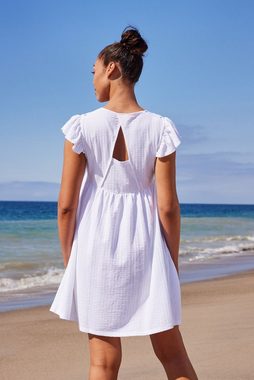Next Strandshirt Kurzes Kleid mit V-Ausschnitt (1-tlg)