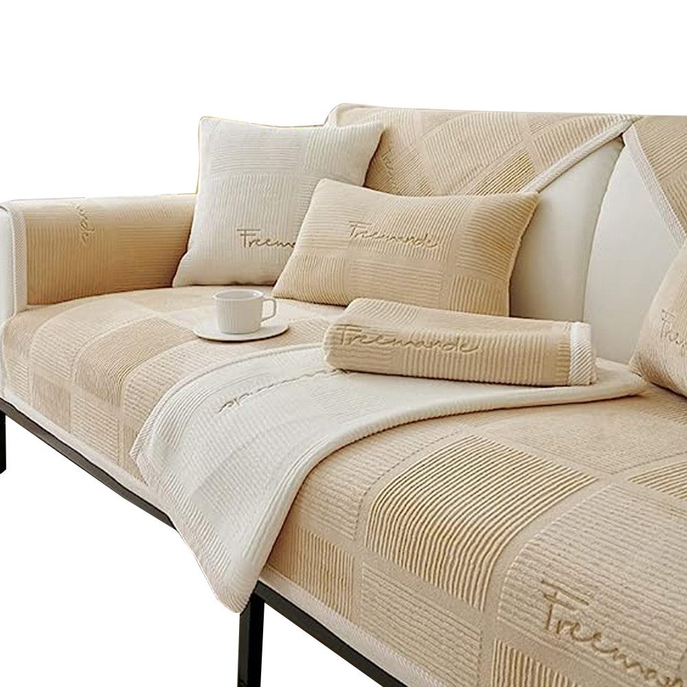 Minicloss Sofaschoner Sofaschoner Schlichtes, modernes Sofabezugs, dickes s günstig online kaufen