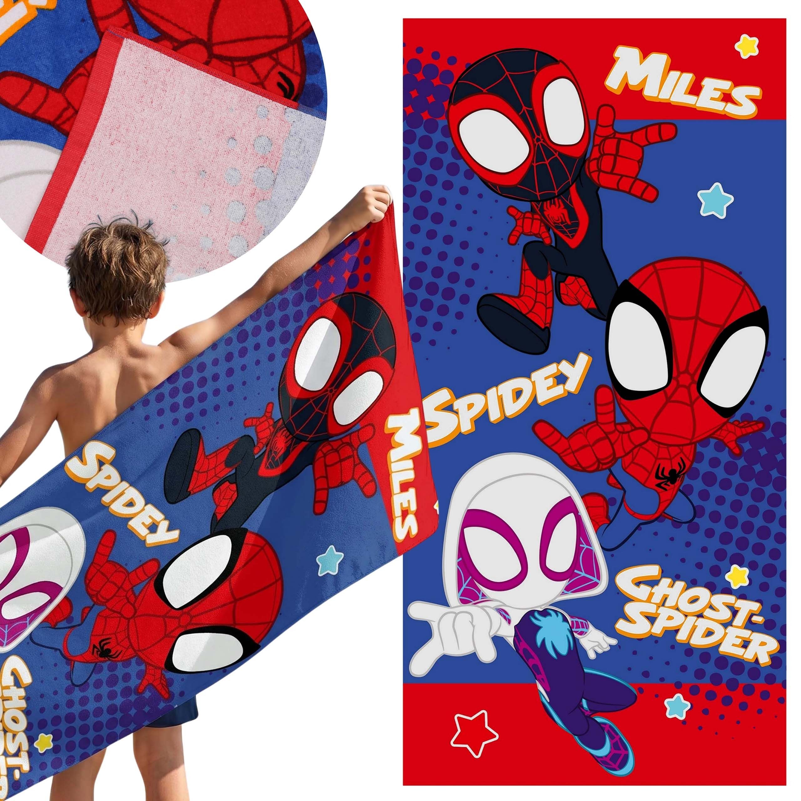 MARVEL Badetücher MARVEL Spidey Baumwoll-Strand- und Badetuch, 70 × 140 cm
