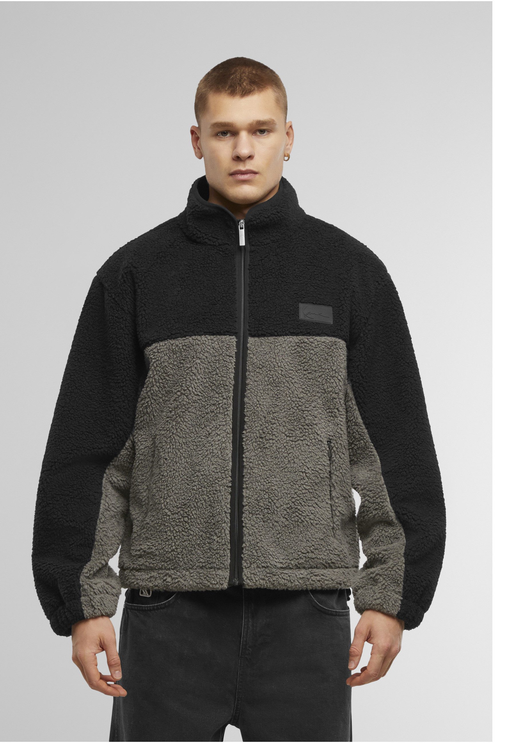 Karl Kani Winterjacke Karl Kani Signature Rubber Patch Teddy Zip Jacket (1-St)