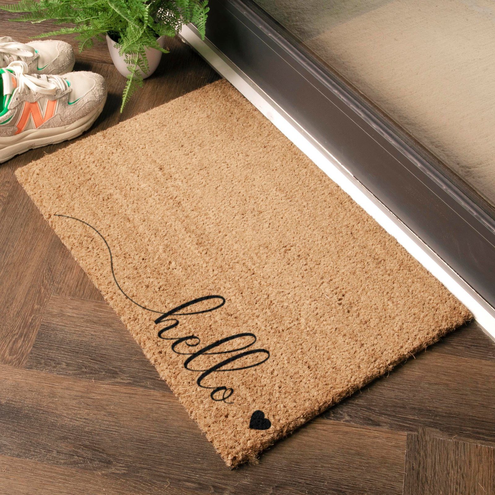 Artsy Mats Fußmatte Fußmatte Hello Herz
