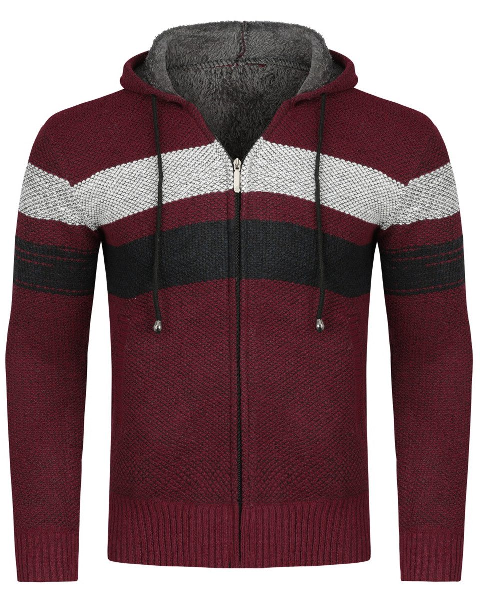 Allthemen Cardigan Herren Strickjacke mit Kapuze günstig online kaufen