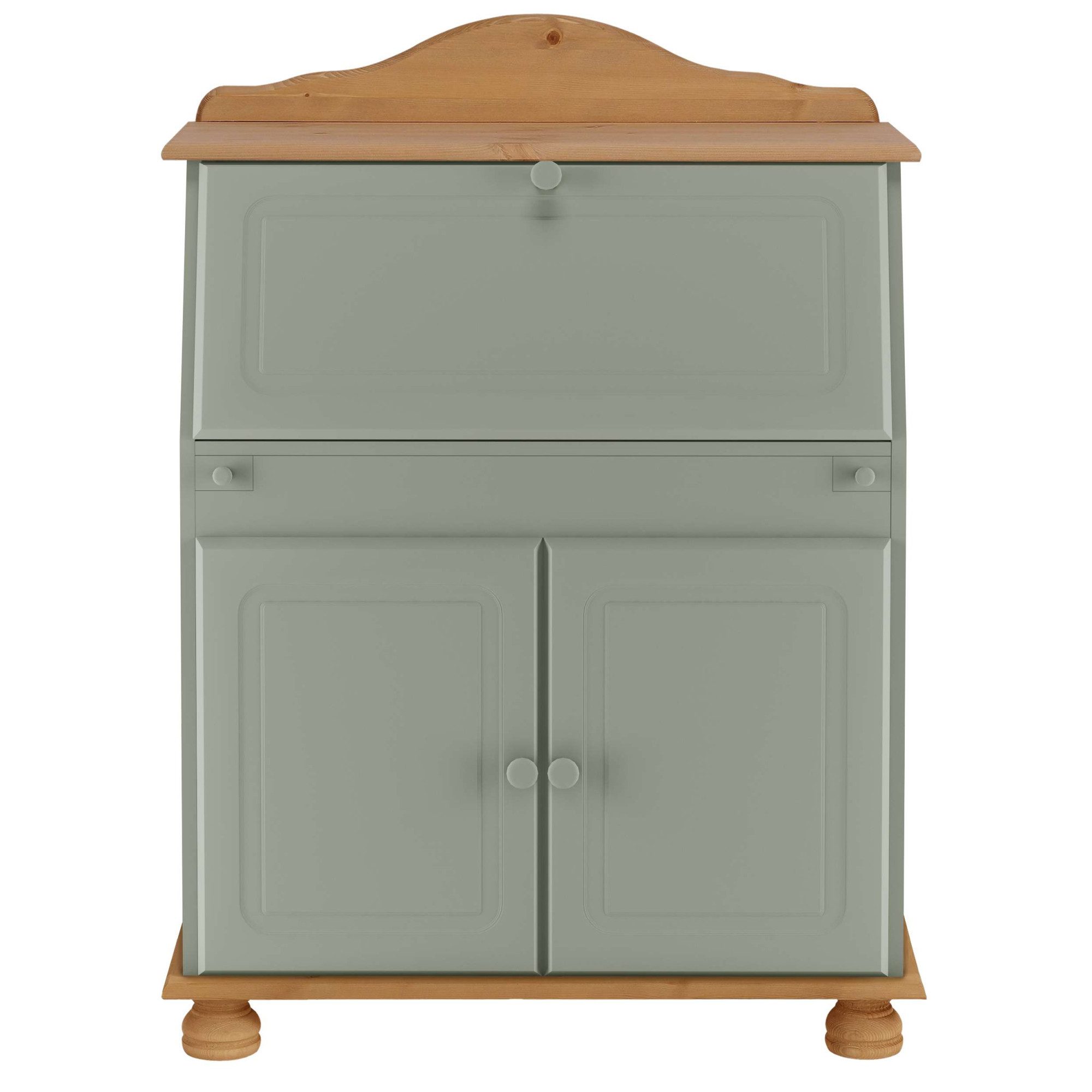 OTTO home Sekretär Mette, Schreibtisch im Landhausstil, aus Massivholz, Breite 82 cm