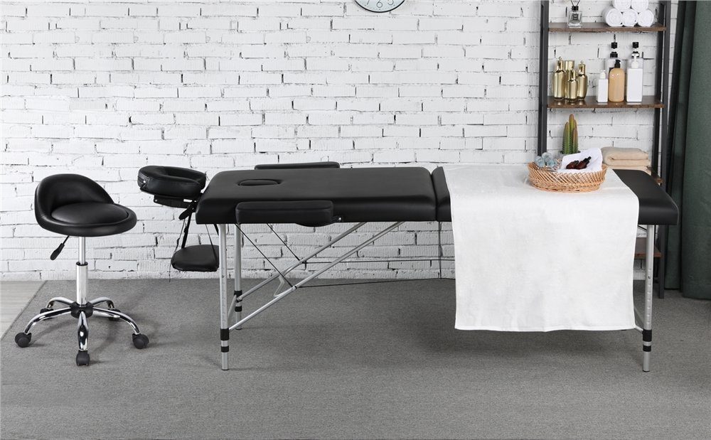 Yaheetech Drehhocker Barhocker mit 5 Rollen (1 St), Arbeitshocker 55,5 cm – 70 cm Höhenverstellbar & 360° Drehbar