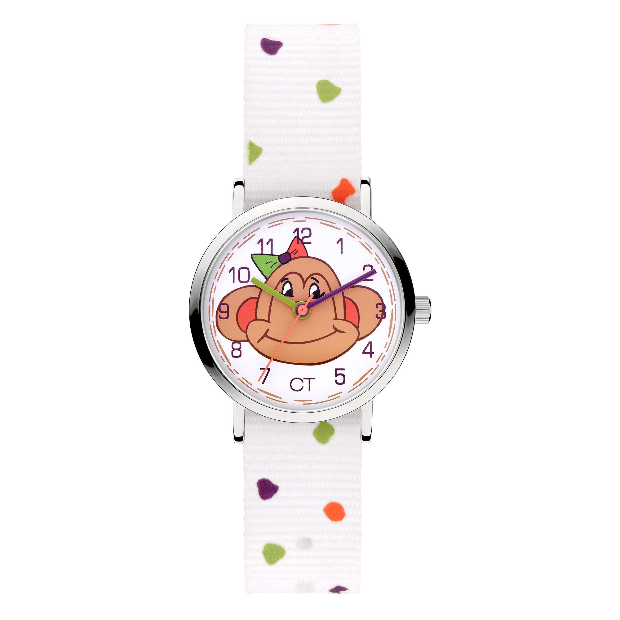 COOL TIME Quarzuhr The Cool Monkey CT-0034-LQ, Armbanduhr, Kinderuhr, Mädchen, analog