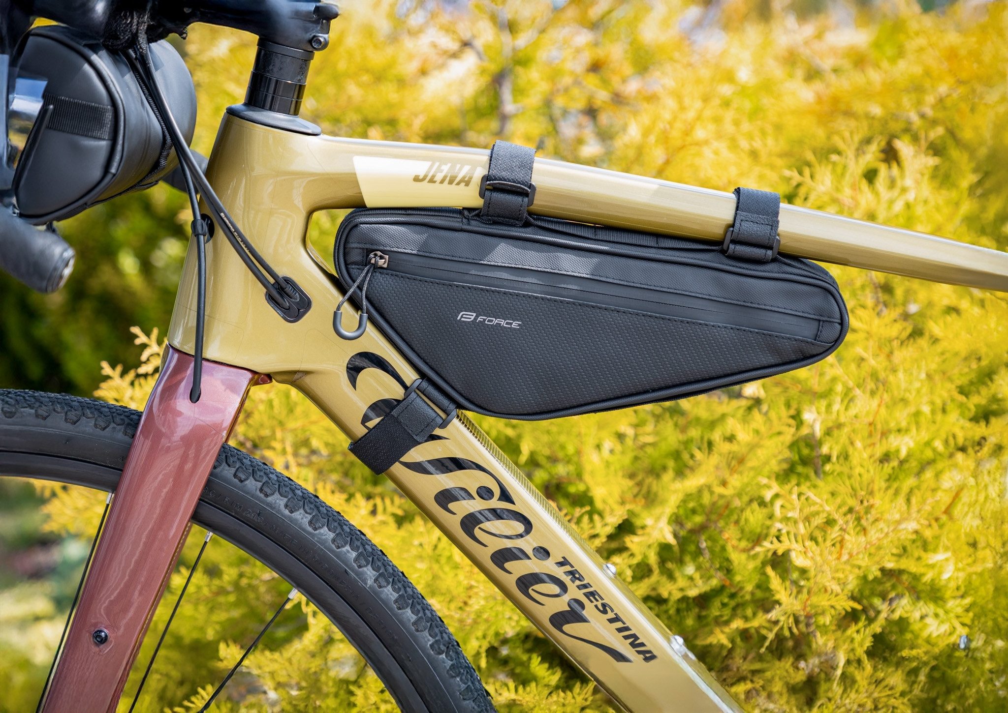Fahrradtasche Force Rahmentasche Strada schwarz 1,7 Liter