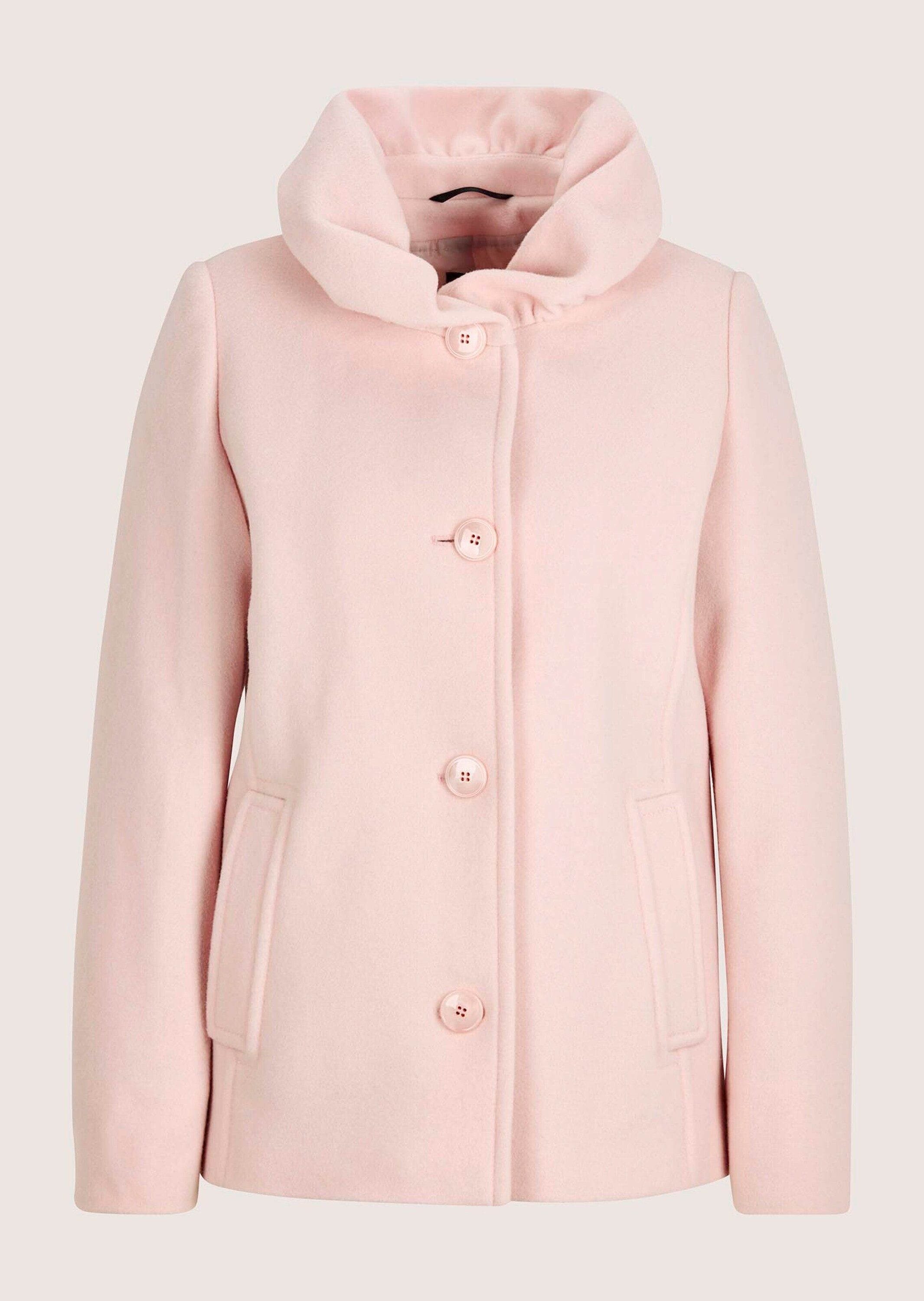 MADELEINE Outdoorjacke Eleganter Einreiher mit modischem Schalkragen Wolljacke mit Knopfleiste und langen Ärmeln