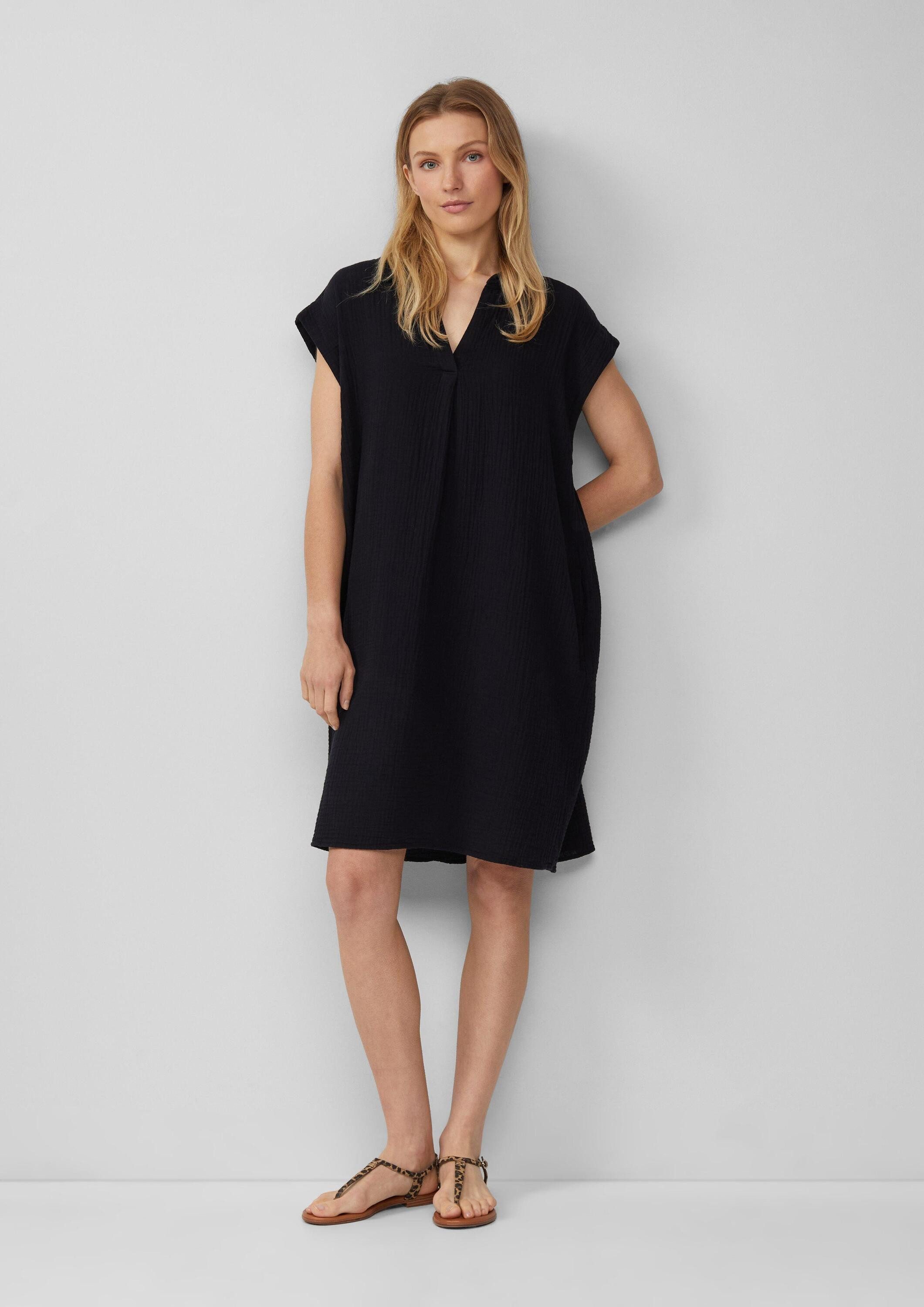 s.Oliver Midikleid Kleid Lässiges Kleid aus Musselin mit Eingrifftaschen günstig online kaufen