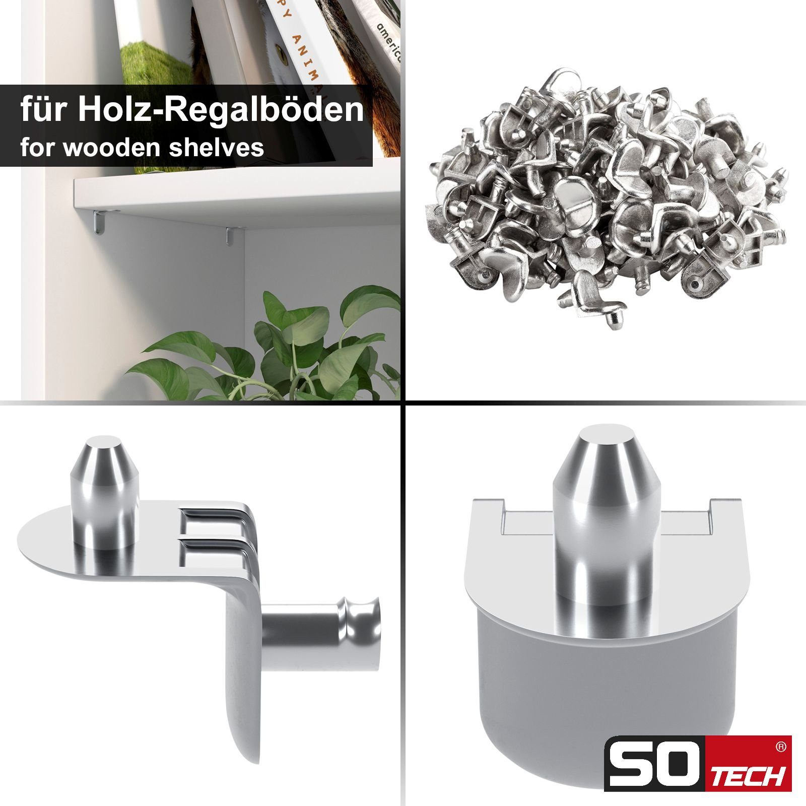 SO-TECH® Möbelbeschlag Fach-Bodenträger Regalstifte Stiftdurchmesser 3 günstig online kaufen