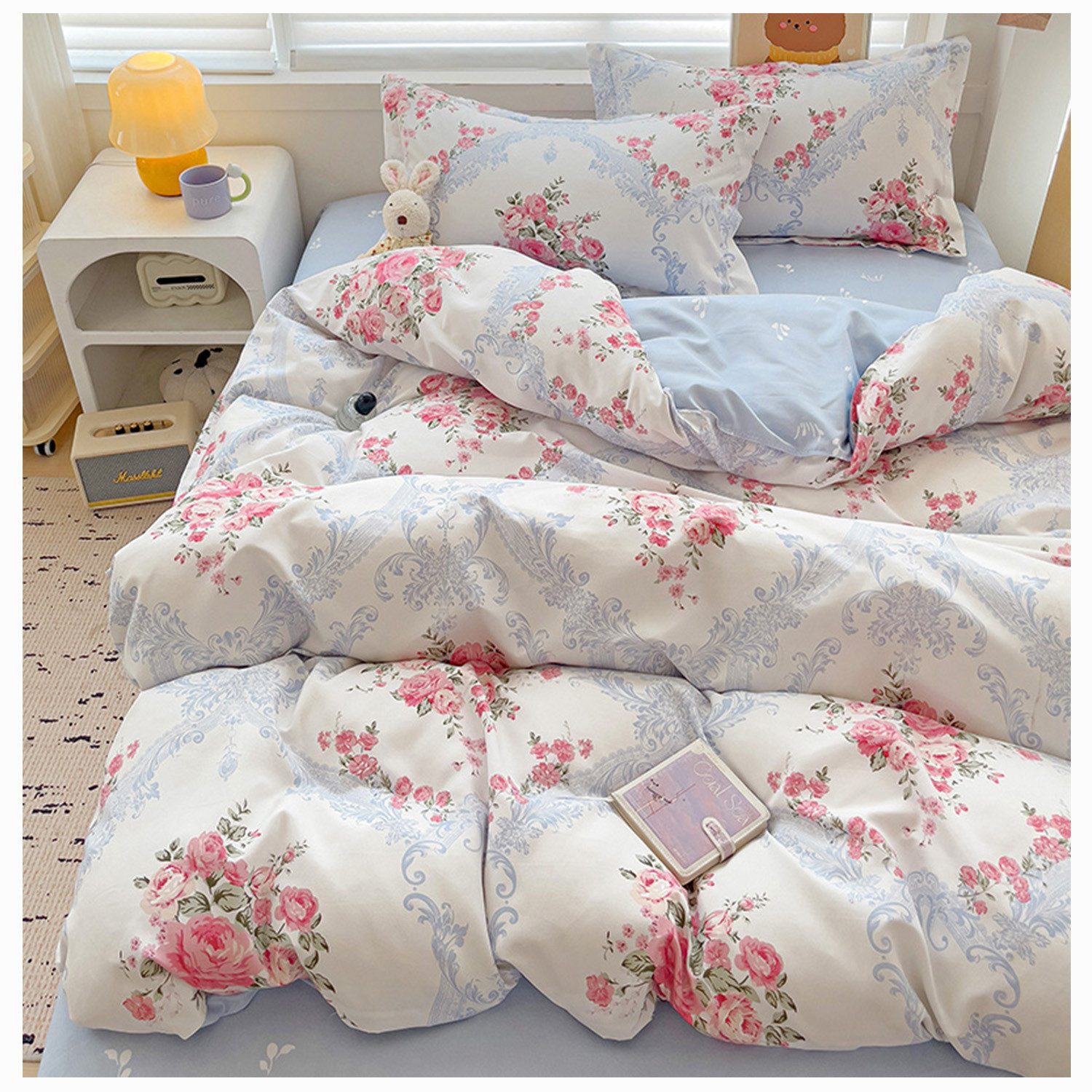 ibettertec Bettwäsche Bettbezug Set 135x200/200x200 cm mit Kissenbezug 80X8 günstig online kaufen