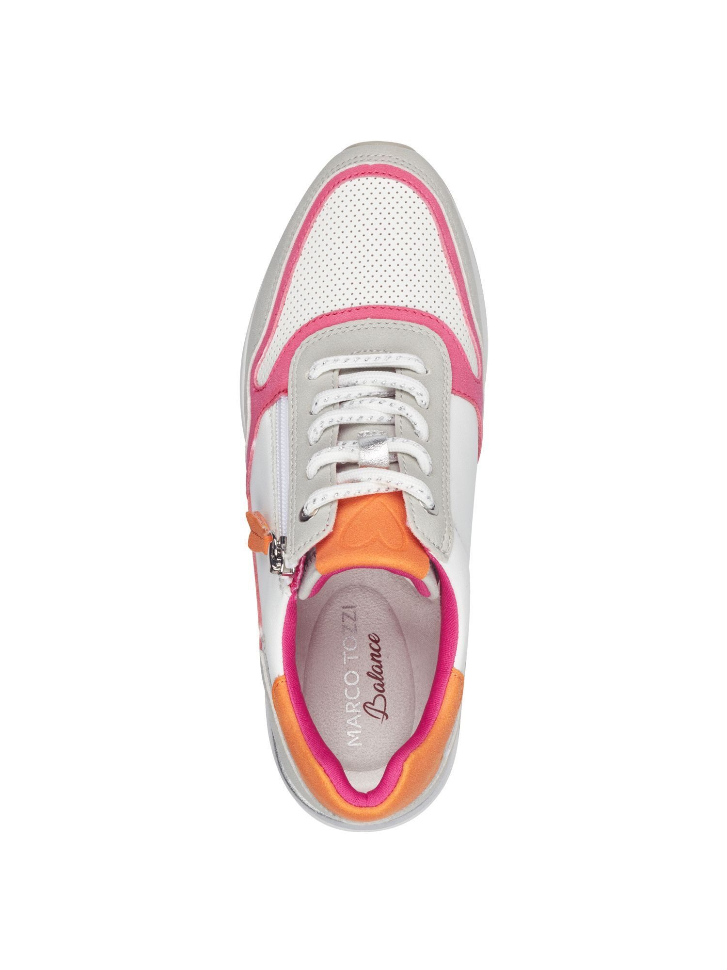 MARCO TOZZI FEEL, Removable Sock mit Reißverschluss Keilabsatz Sneaker FEEL