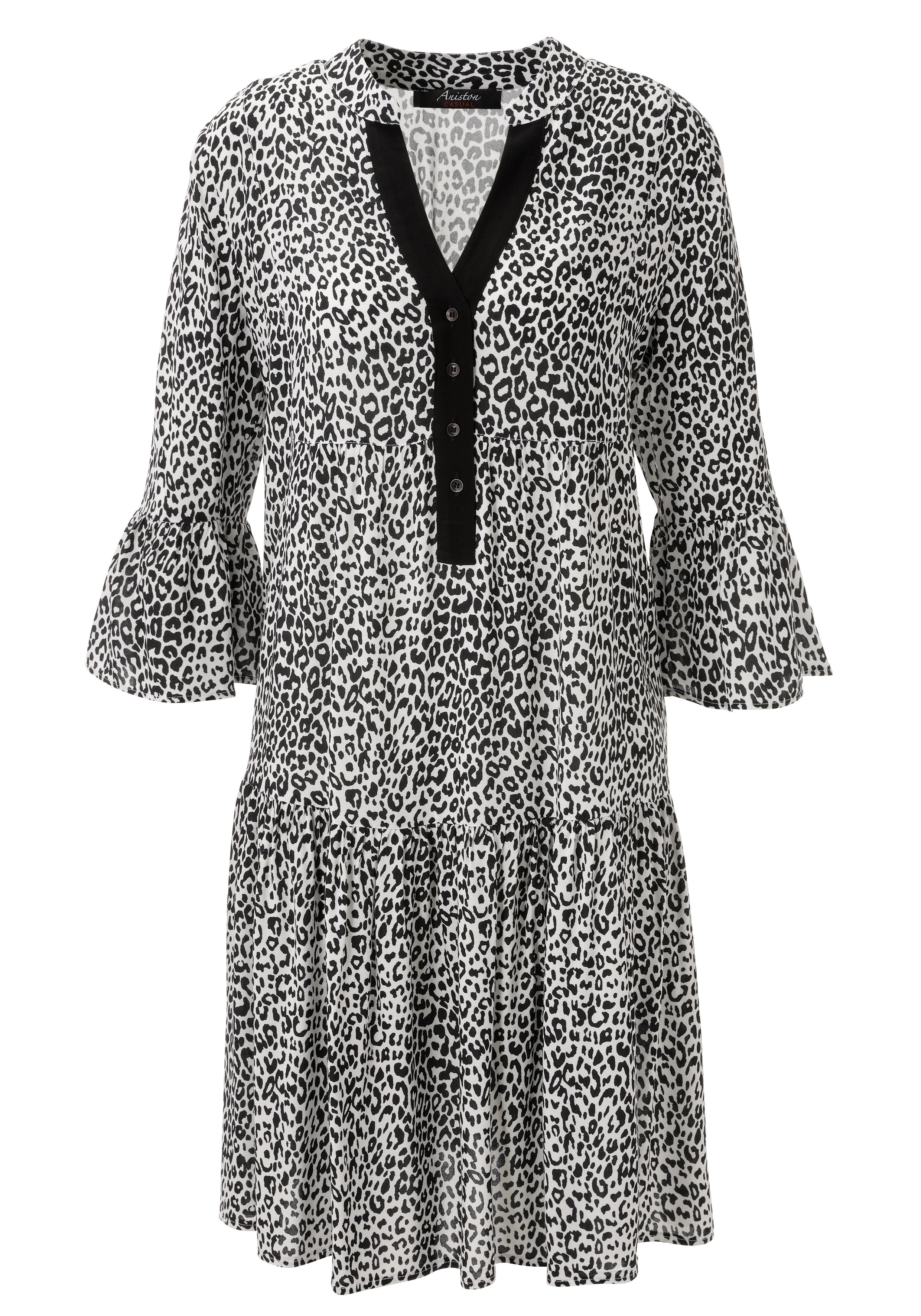 Aniston CASUAL Tunikakleid mit trendigem Leo-Print - NEUE KOLLEKTION – Bild 5 von 5