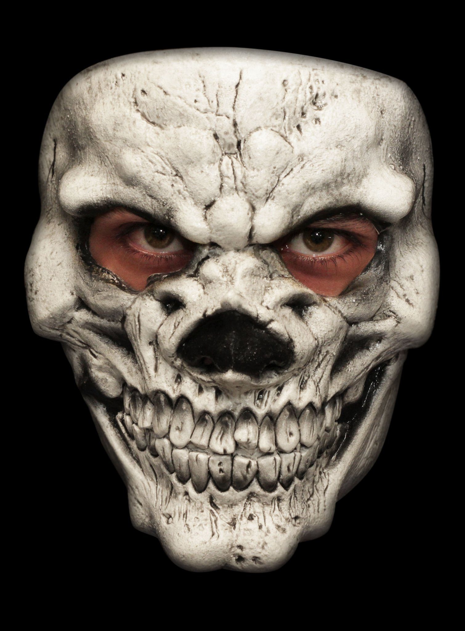 Metamorph Verkleidungsmaske Banditenschädel Maske des Grauens, Schaurig-schöne Totenkopf Maske - nicht nur für Halloween