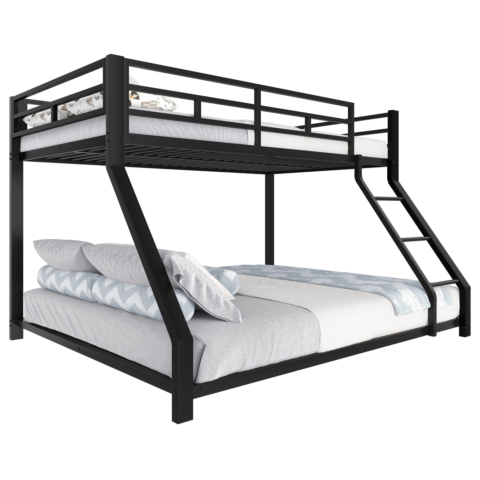 Odikalo Etagenbett Doppelbett Metallbett Kinderbett Geländer Leiter Fallsch günstig online kaufen