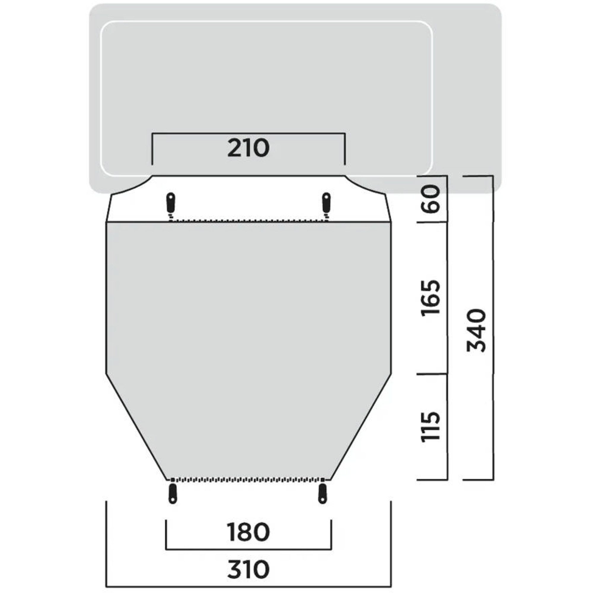 easy camp Vorzelt Easy Camp Tunnel-Busvorzelt Eidfjord, Zelt