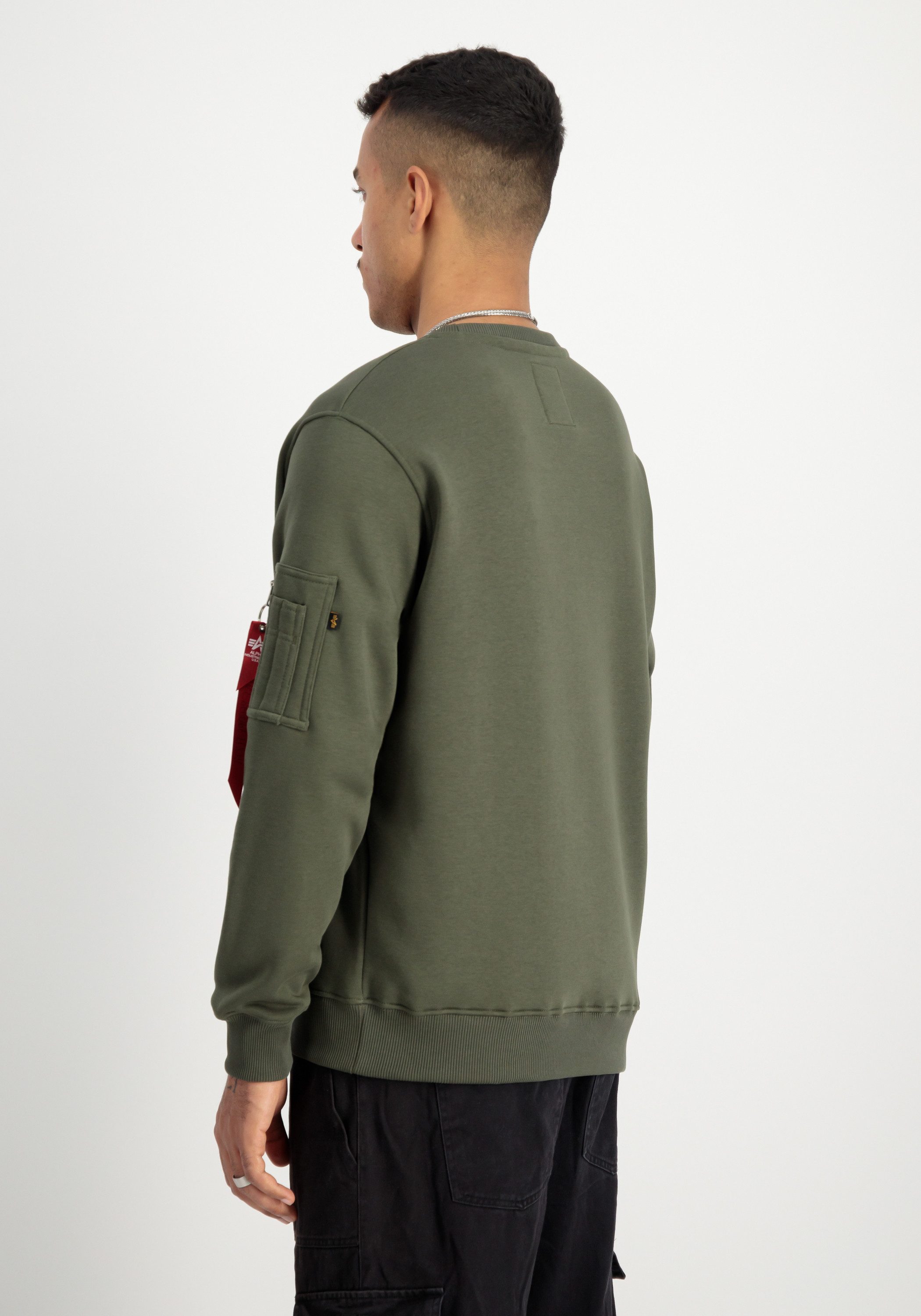 Alpha Industries Sweater Satin Logo Sweatshirt