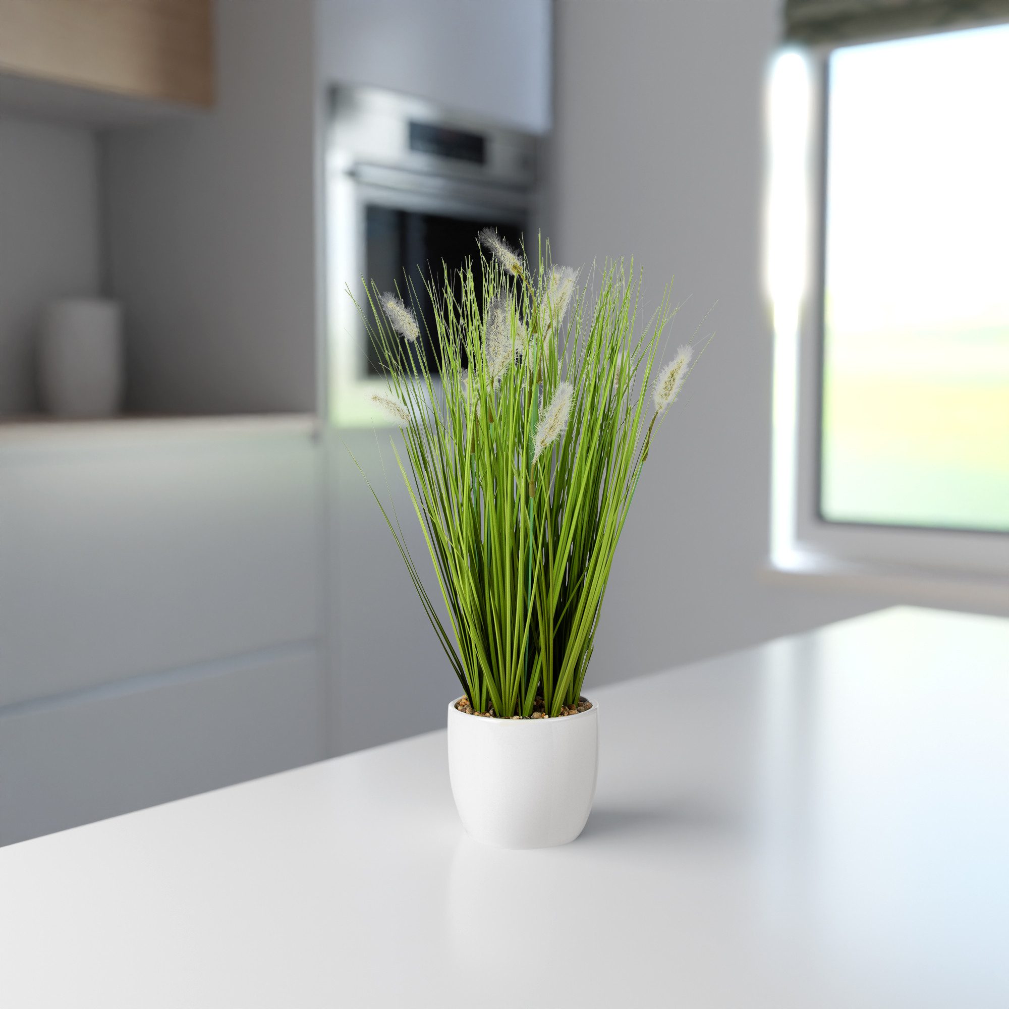 Kunstgras Kunstgras im Topf, Kunstpflanze Gras im Keramiktopf Gräser, PASCH günstig online kaufen