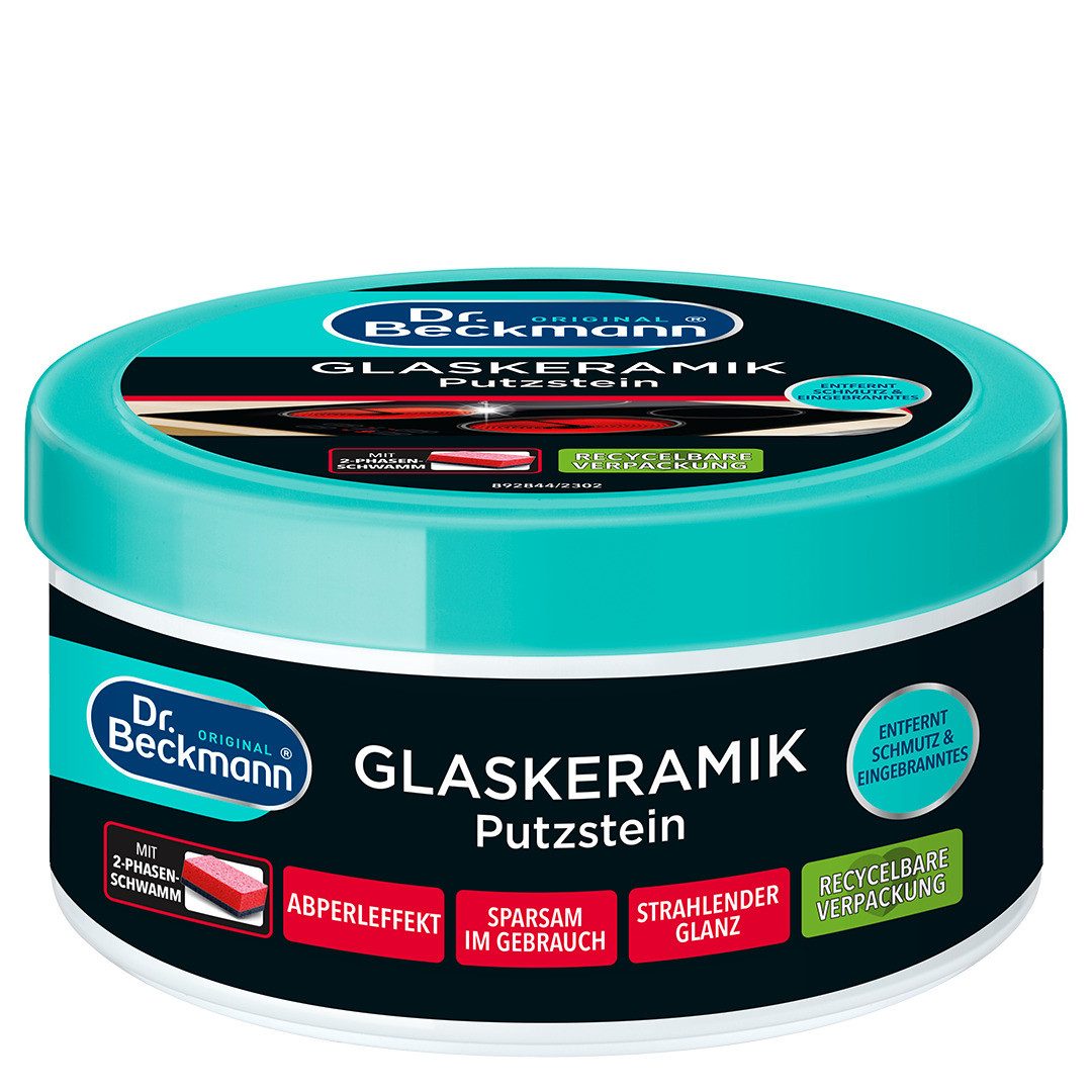 Dr. Beckmann 3 x Dr. Beckmann Glaskeramik Putzstein reinigt kraftvoll & schützt je Glaskeramikreiniger