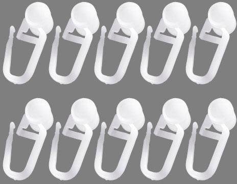 Good Life Gardinenröllchen Uniti, U-Schienen, (Packung, 10-St), für U-Schie günstig online kaufen