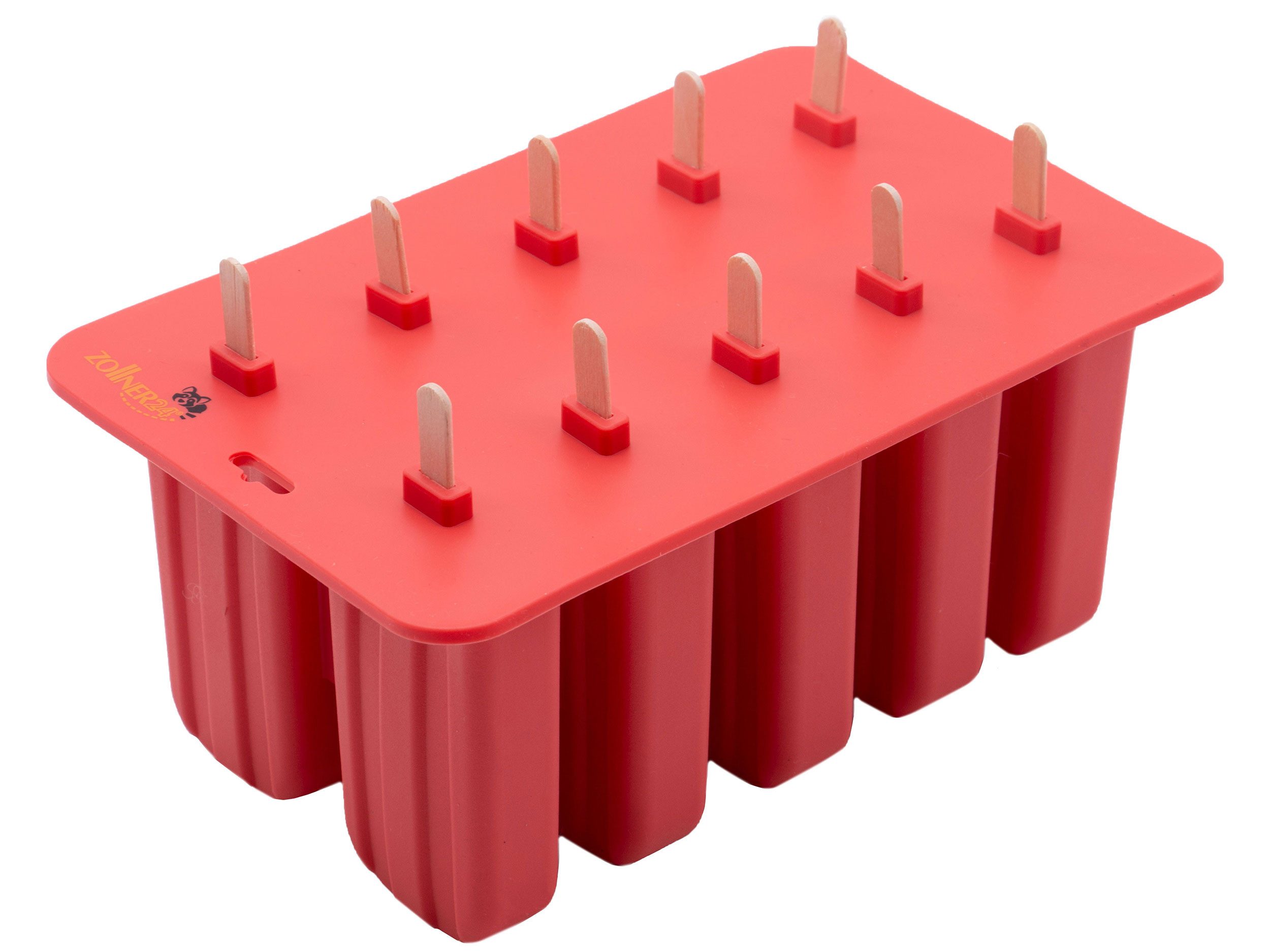 ZOLLNER24 Eisform, (12-tlg), für 10 Eis inkl. 10 Holzstäbchen